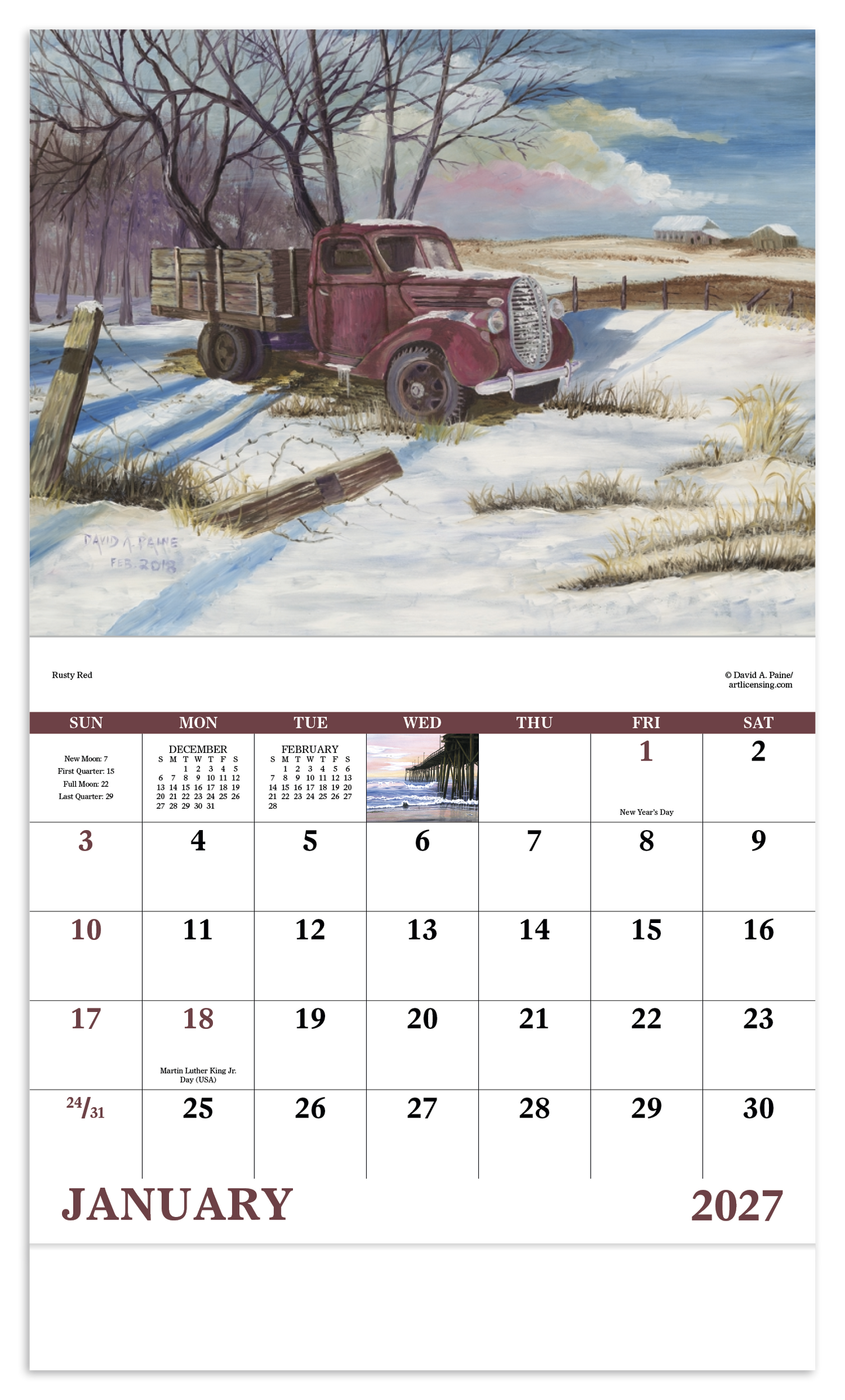 Scenic Memories - Stapled Calendar