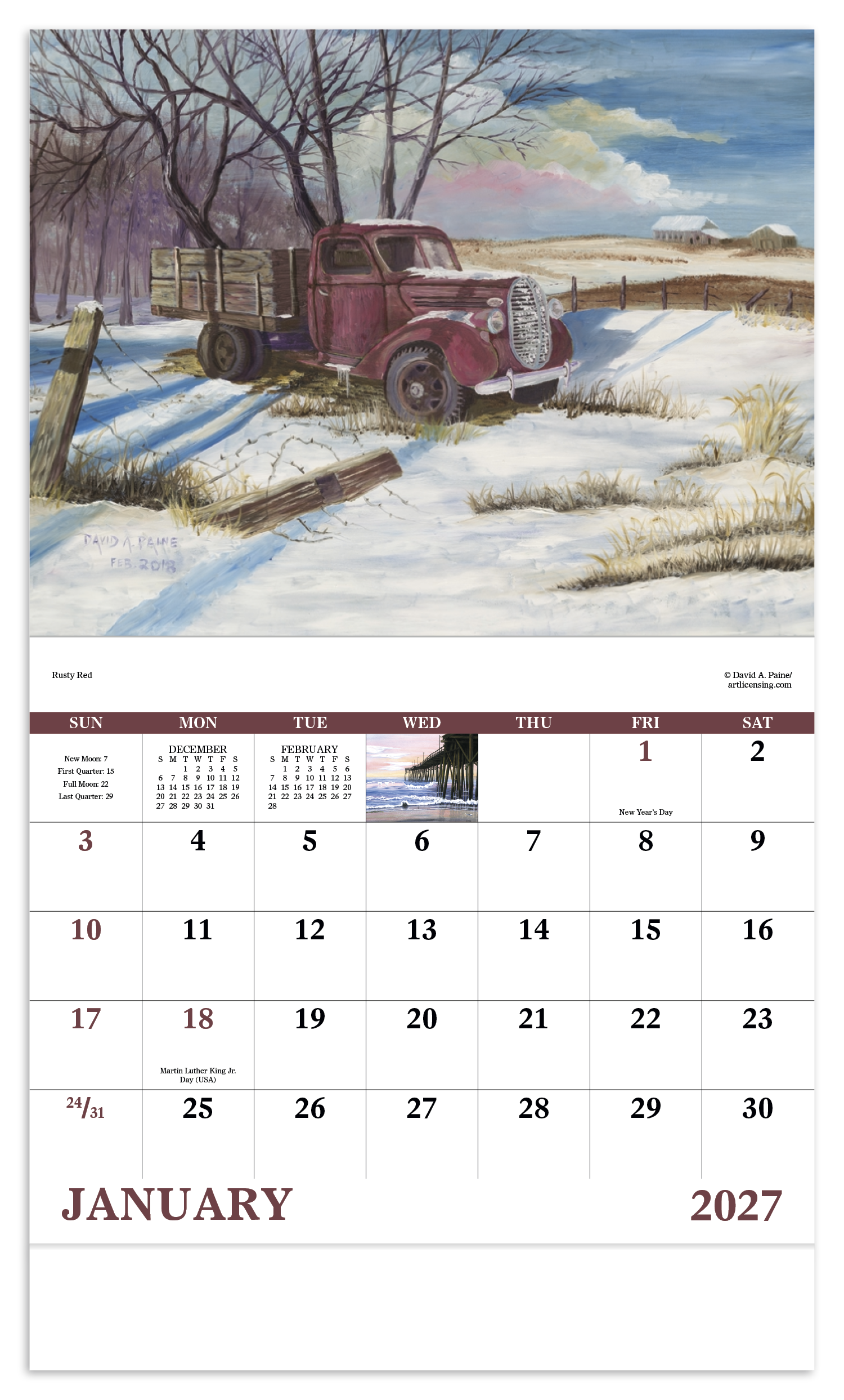 Scenic Memories - Stapled Calendar
