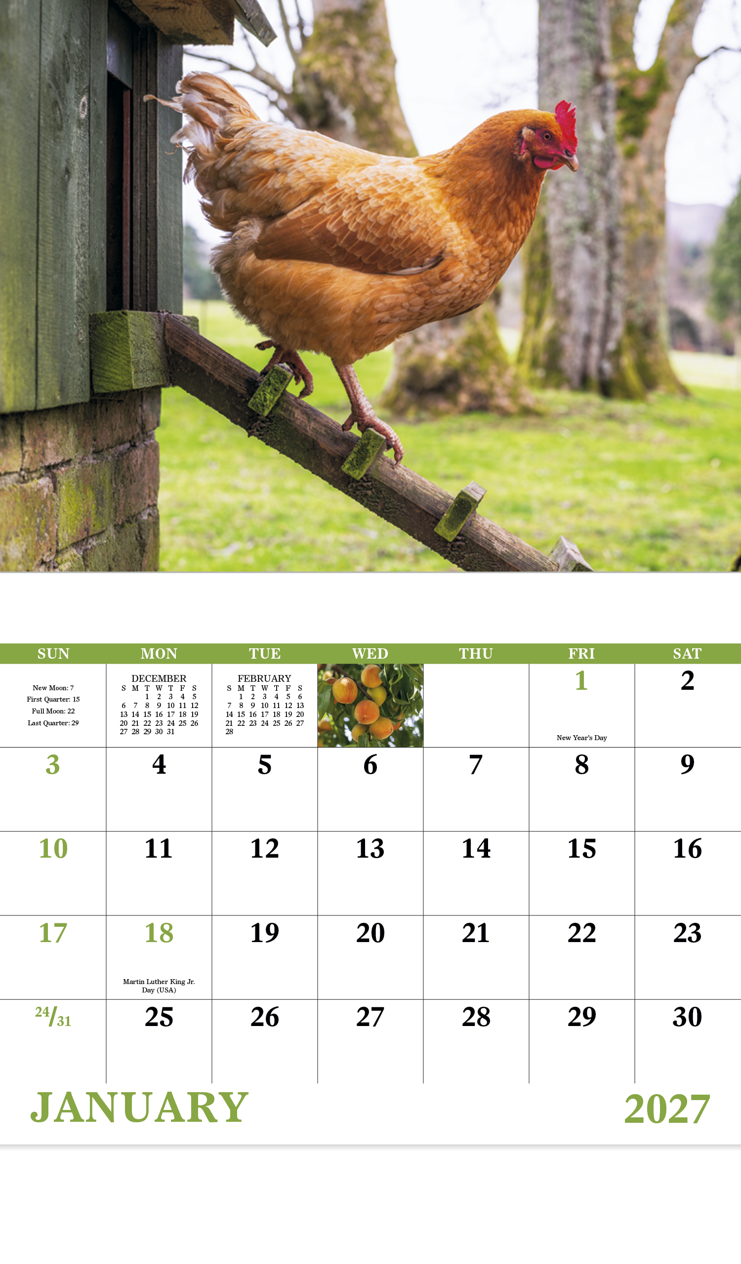 Agriculture - Stapled Calendar