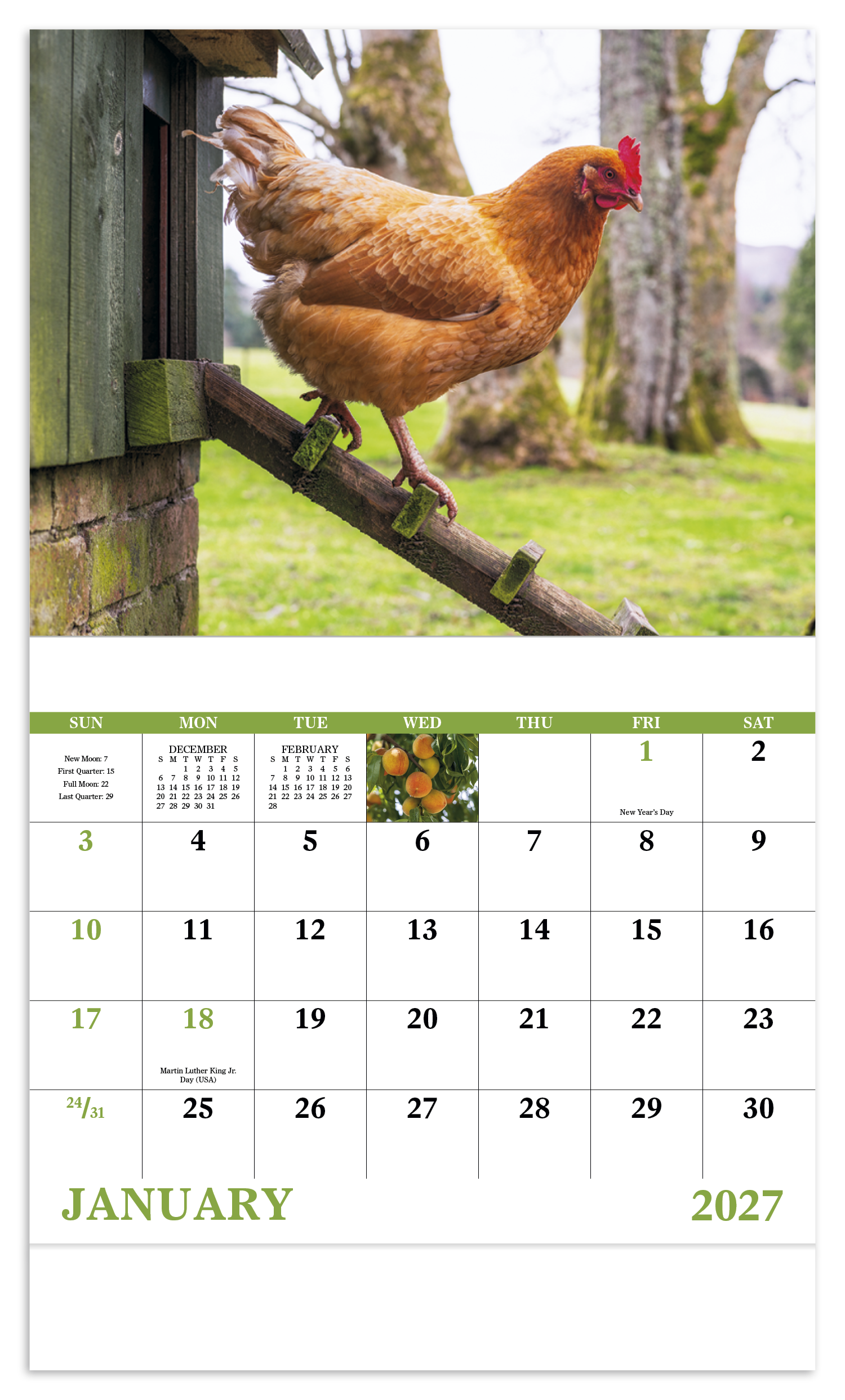 Agriculture - Stapled Calendar