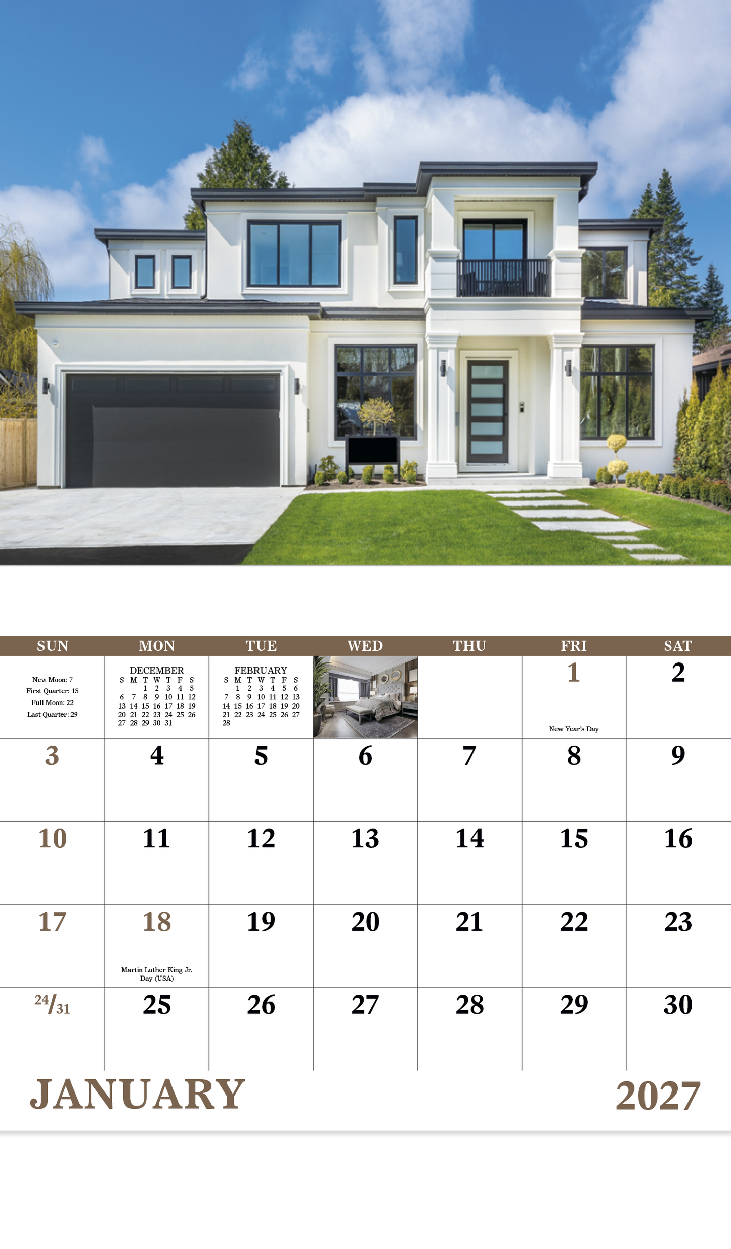 Welcome Home - Stapled Calendar