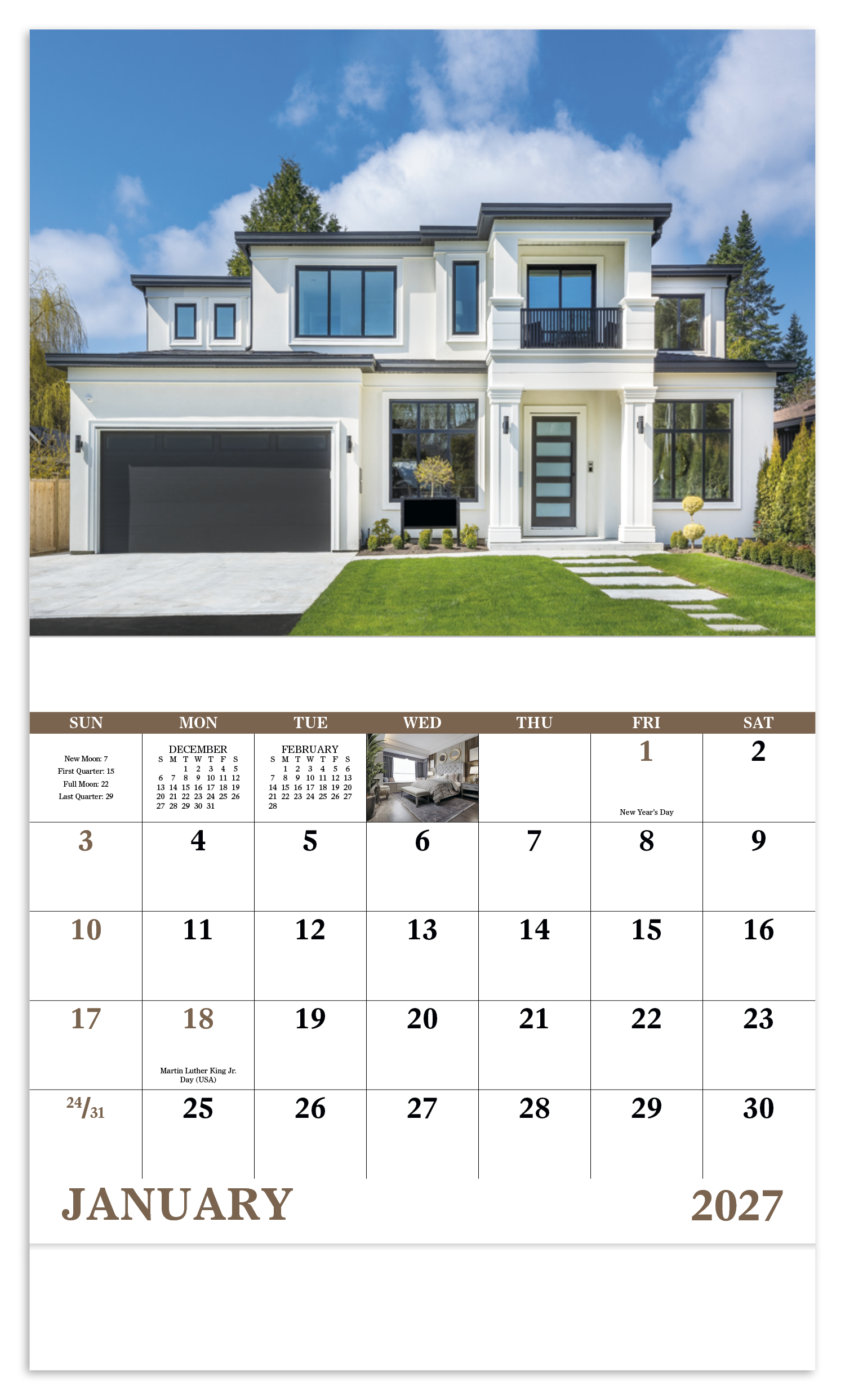 Welcome Home - Stapled Calendar