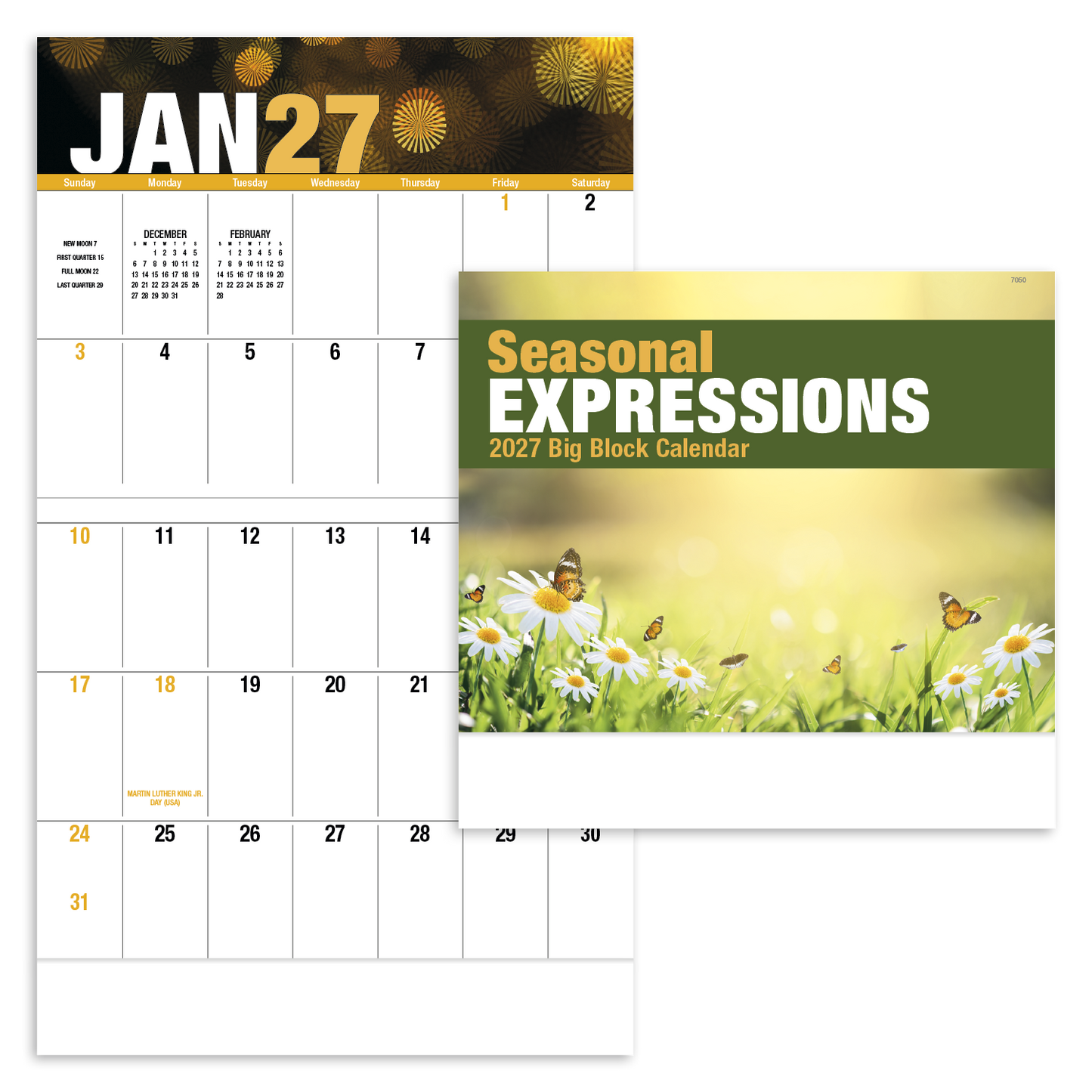 Seasonal Expressions Big Block - Stapled Calendar