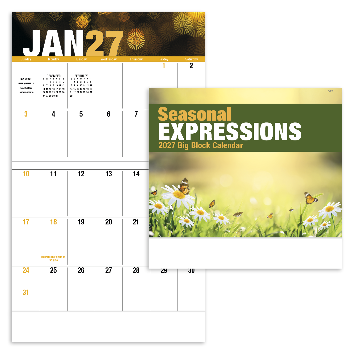Seasonal Expressions Big Block - Stapled Calendar
