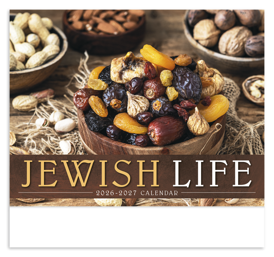 Custom logo Jewish Life - Stapled Calendar