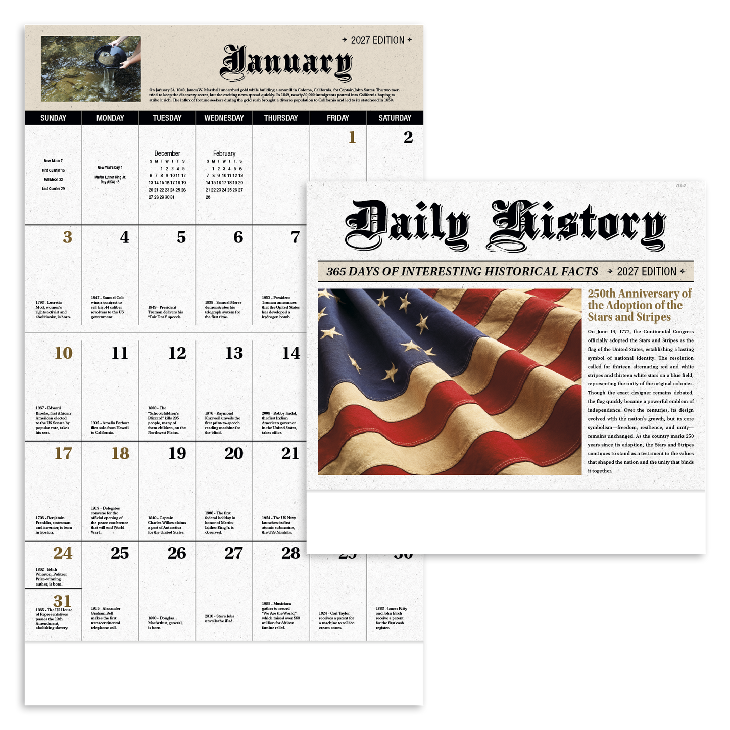 Daily History - Stapled Calendar
