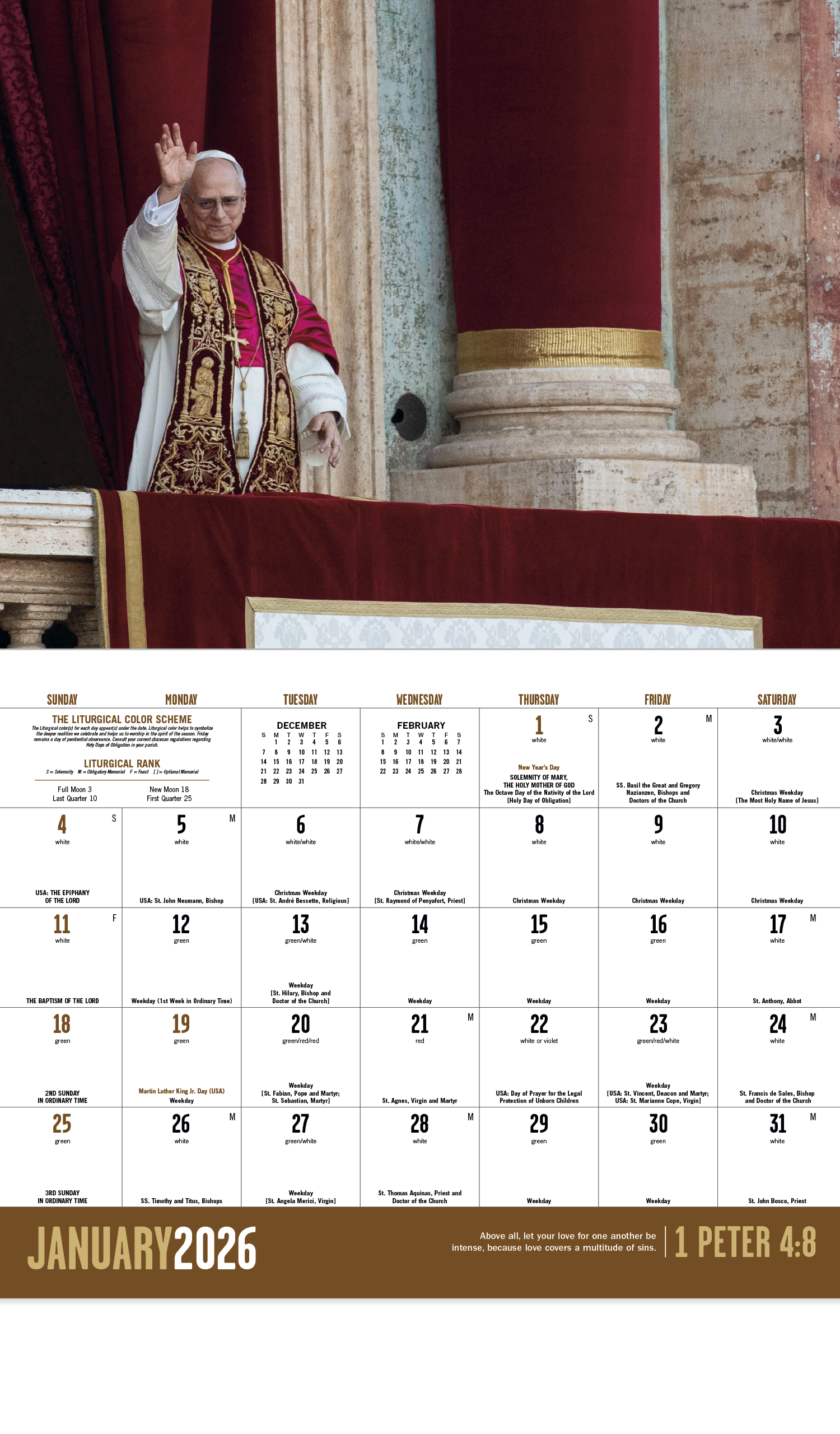 Catholic Spirit - Stapled Calendar