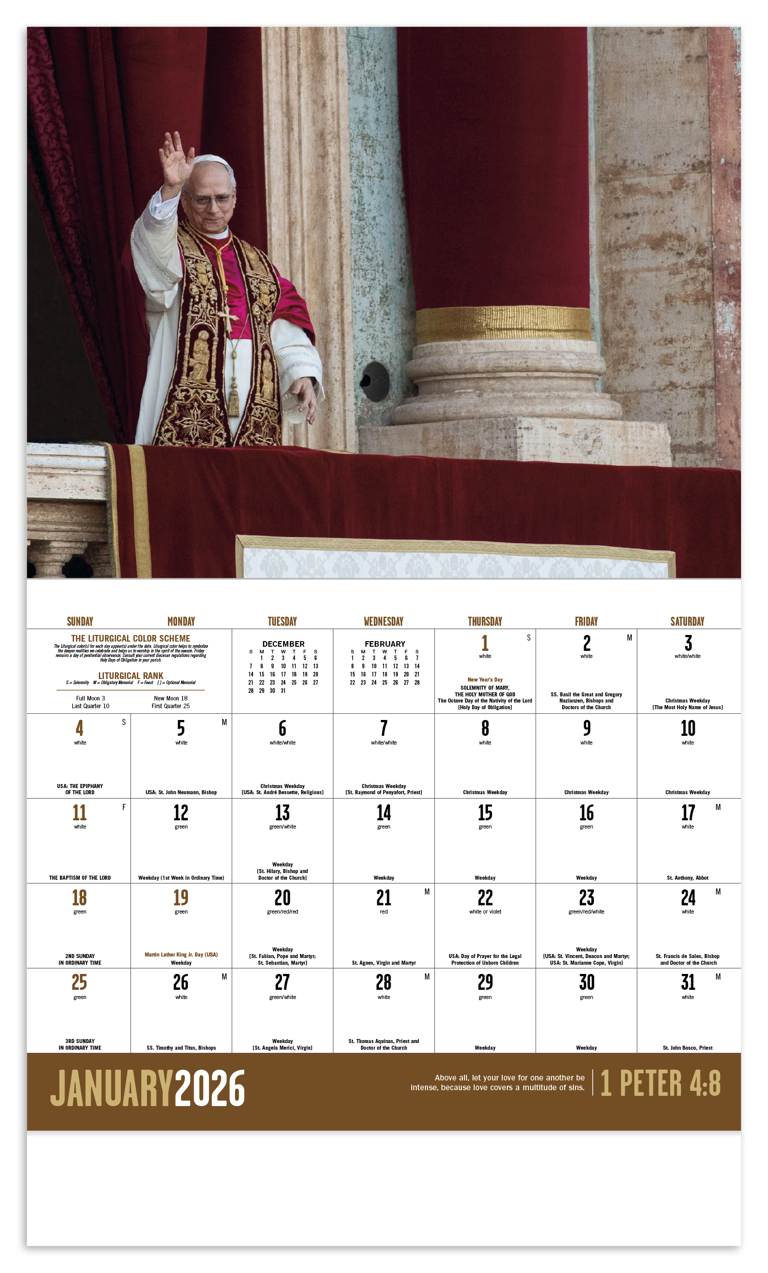 Catholic Spirit - Stapled Calendar