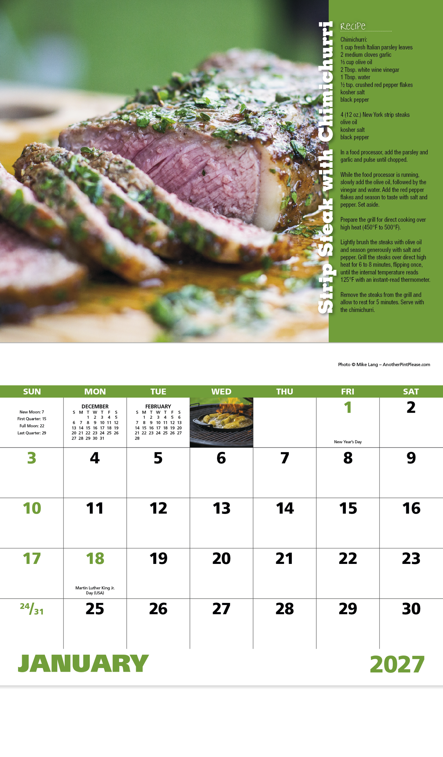 Grilling - Stapled Calendar