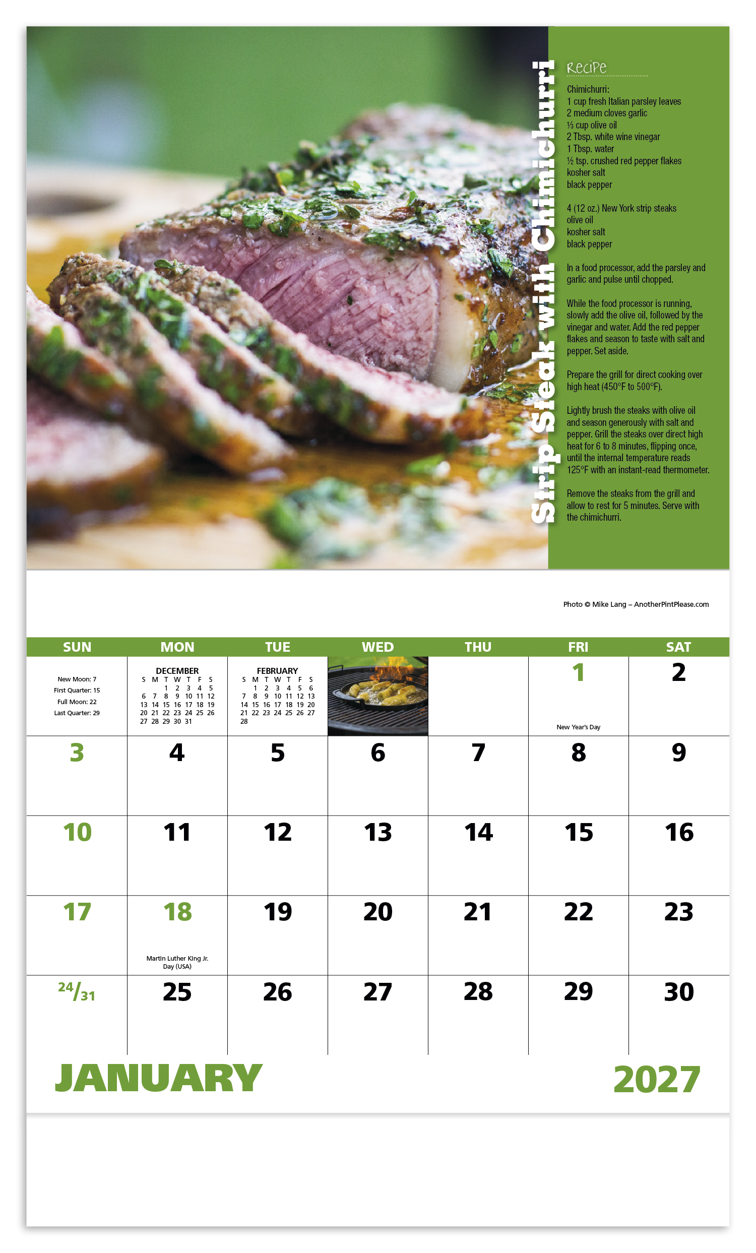 Grilling - Stapled Calendar
