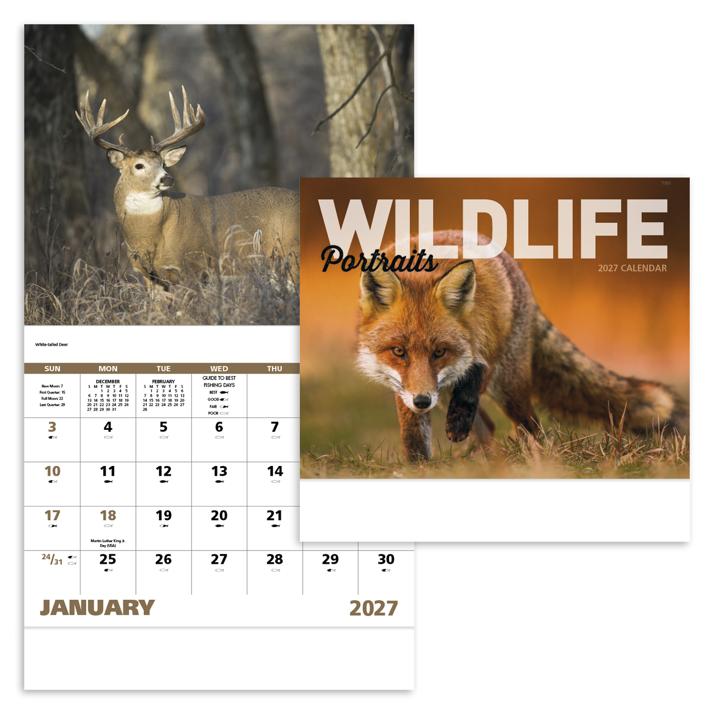 Wildlife Portraits - Stapled Calendar
