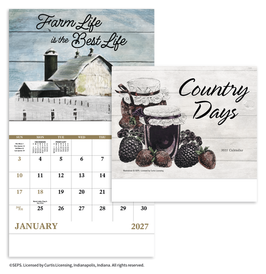 Country Days - Stapled Calendar