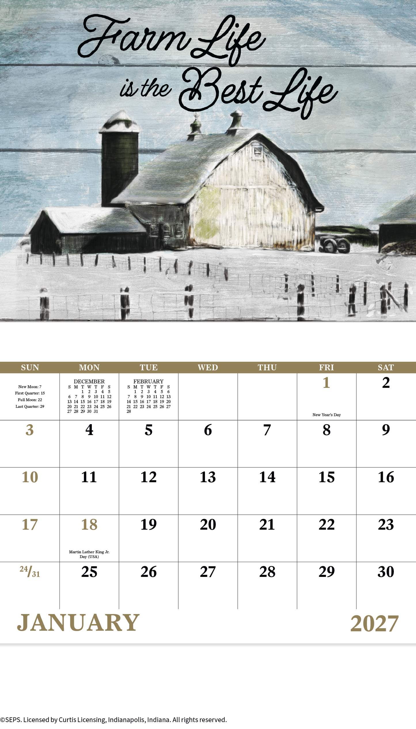Country Days - Stapled Calendar