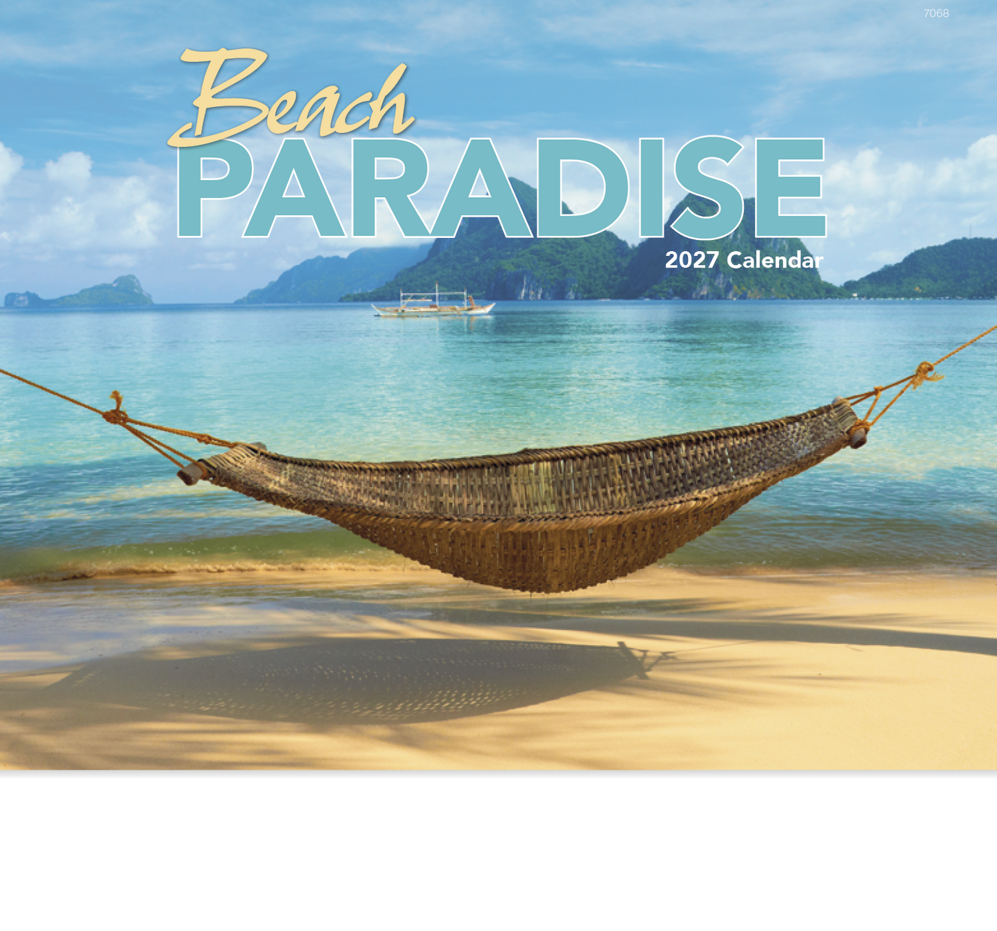 Beach Paradise - Stapled Calendar