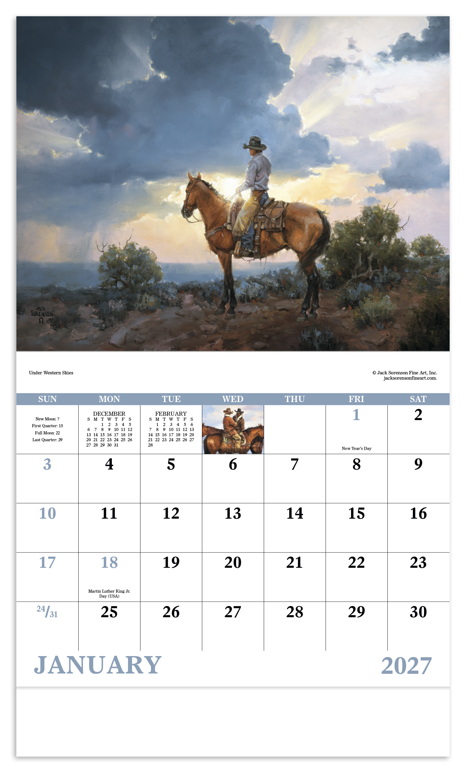Western Frontier - Stapled Calendar