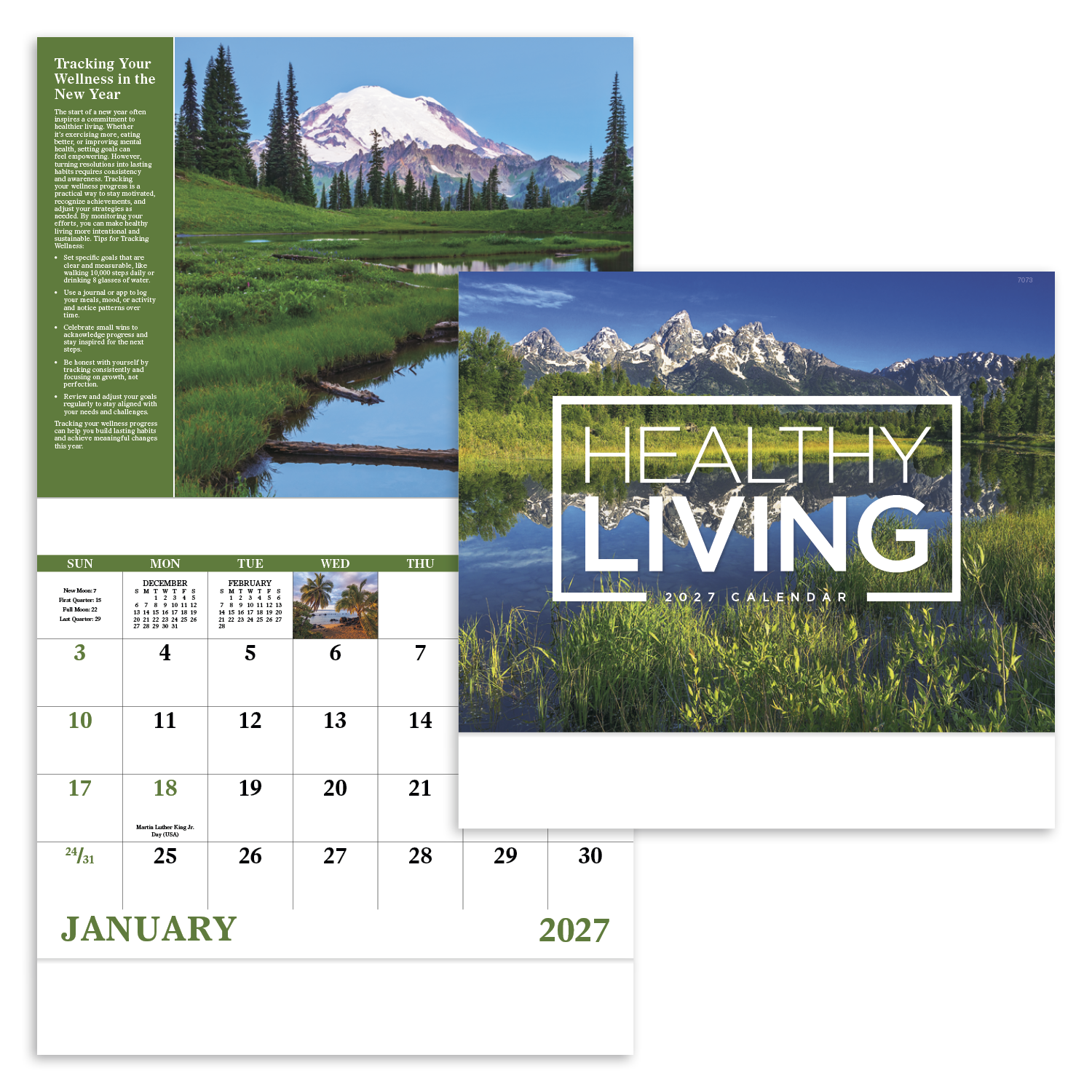 Healthy Living - Stapled Calendar