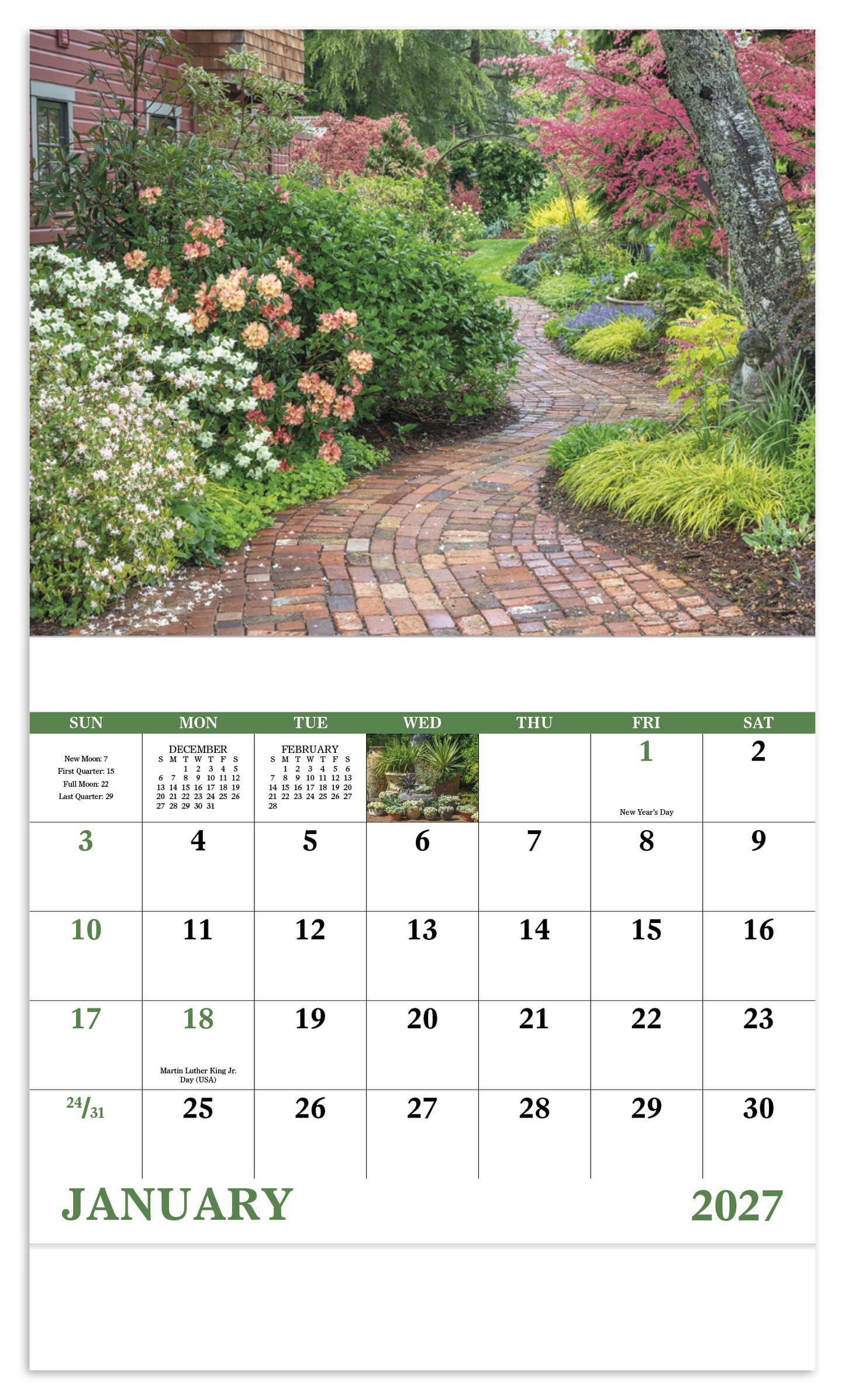 Garden Walk - Stapled Calendar