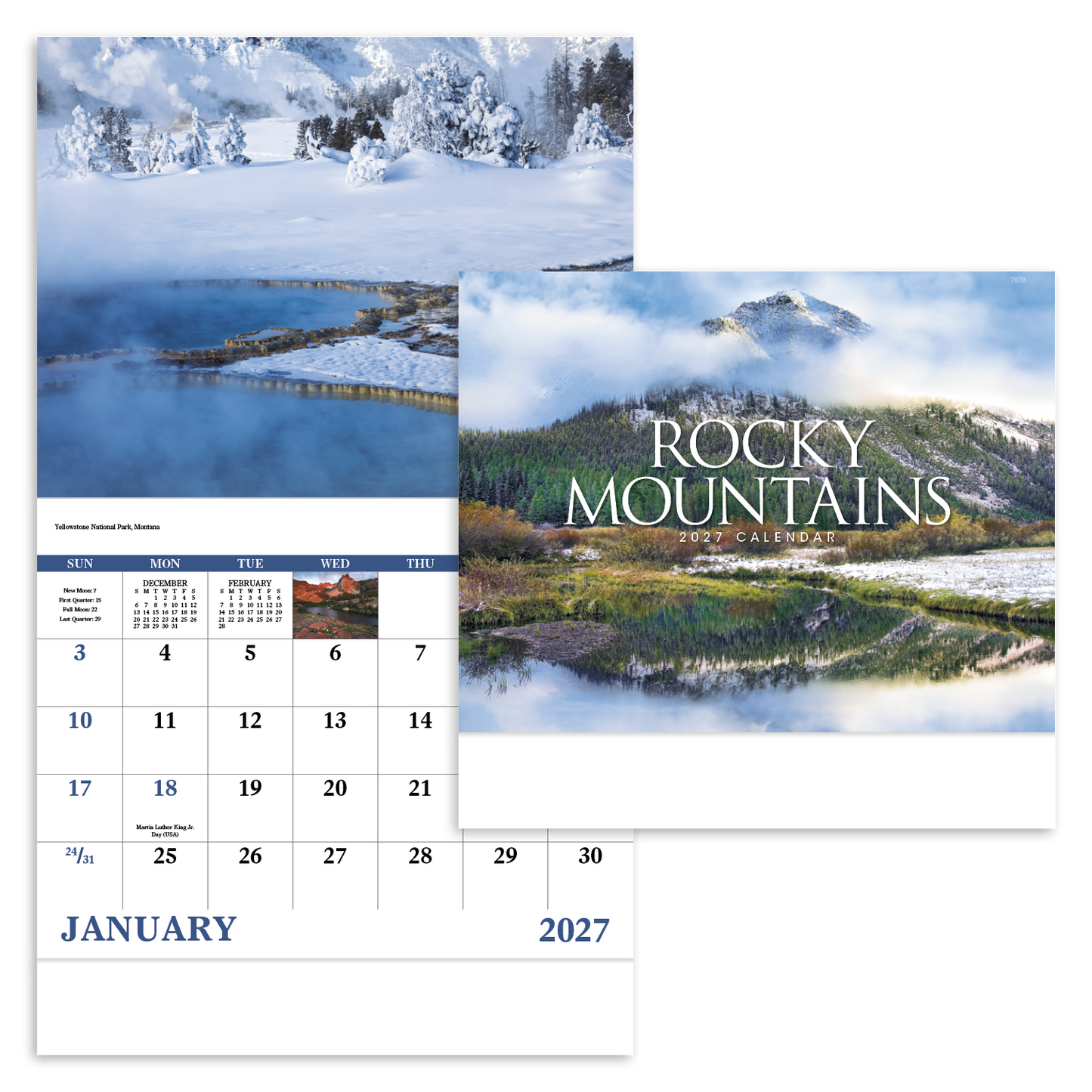 Rocky Mountains - Stapled Calendar