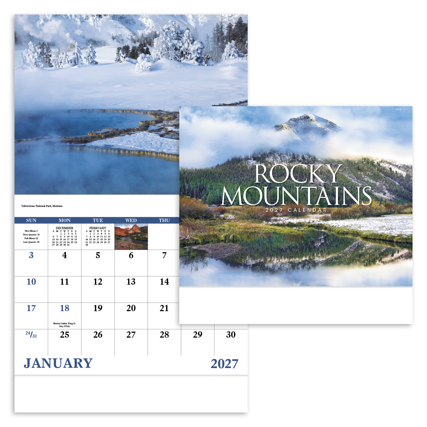 Rocky Mountains - Stapled Calendar