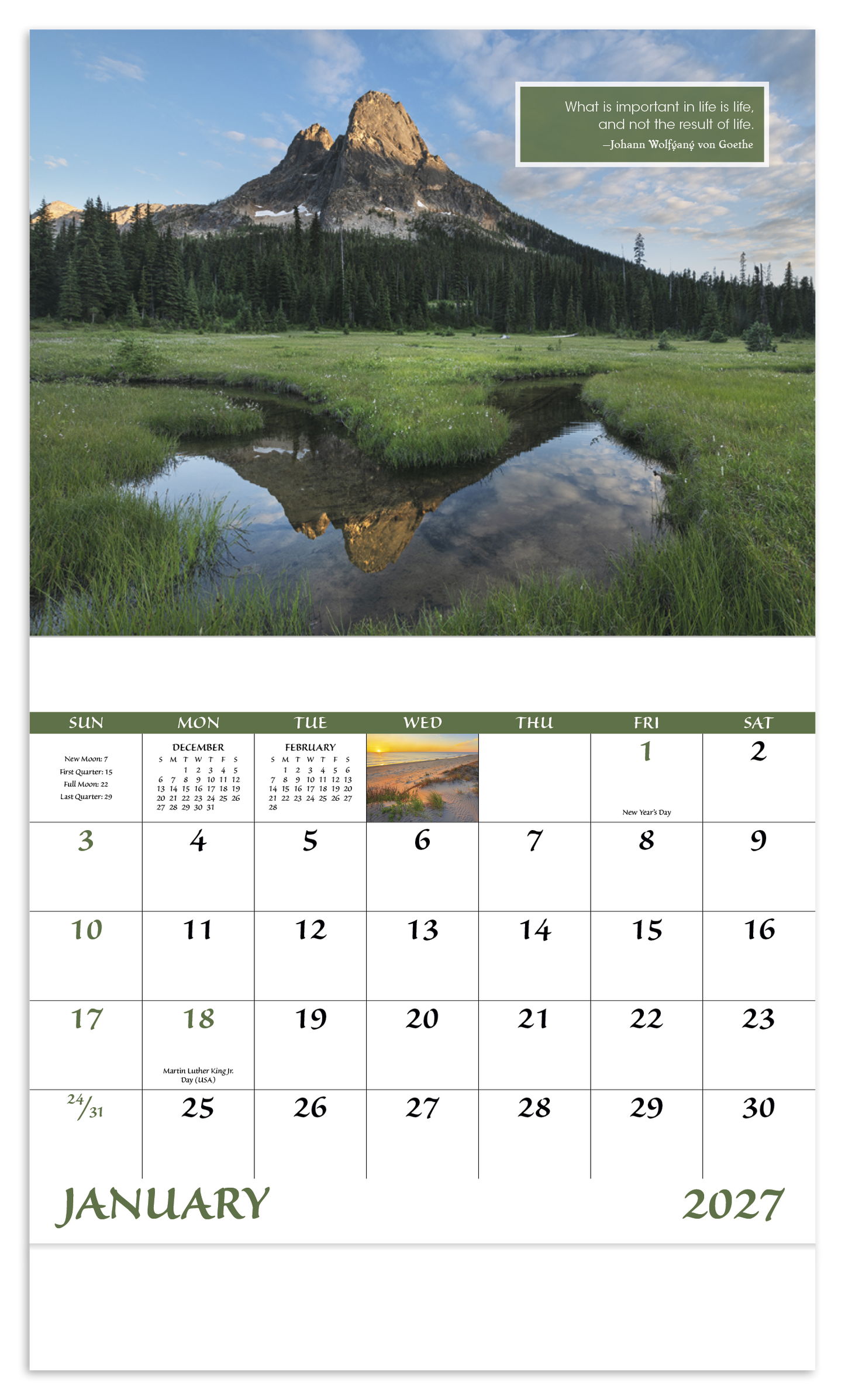 Inspirations for Life - Stapled Calendar