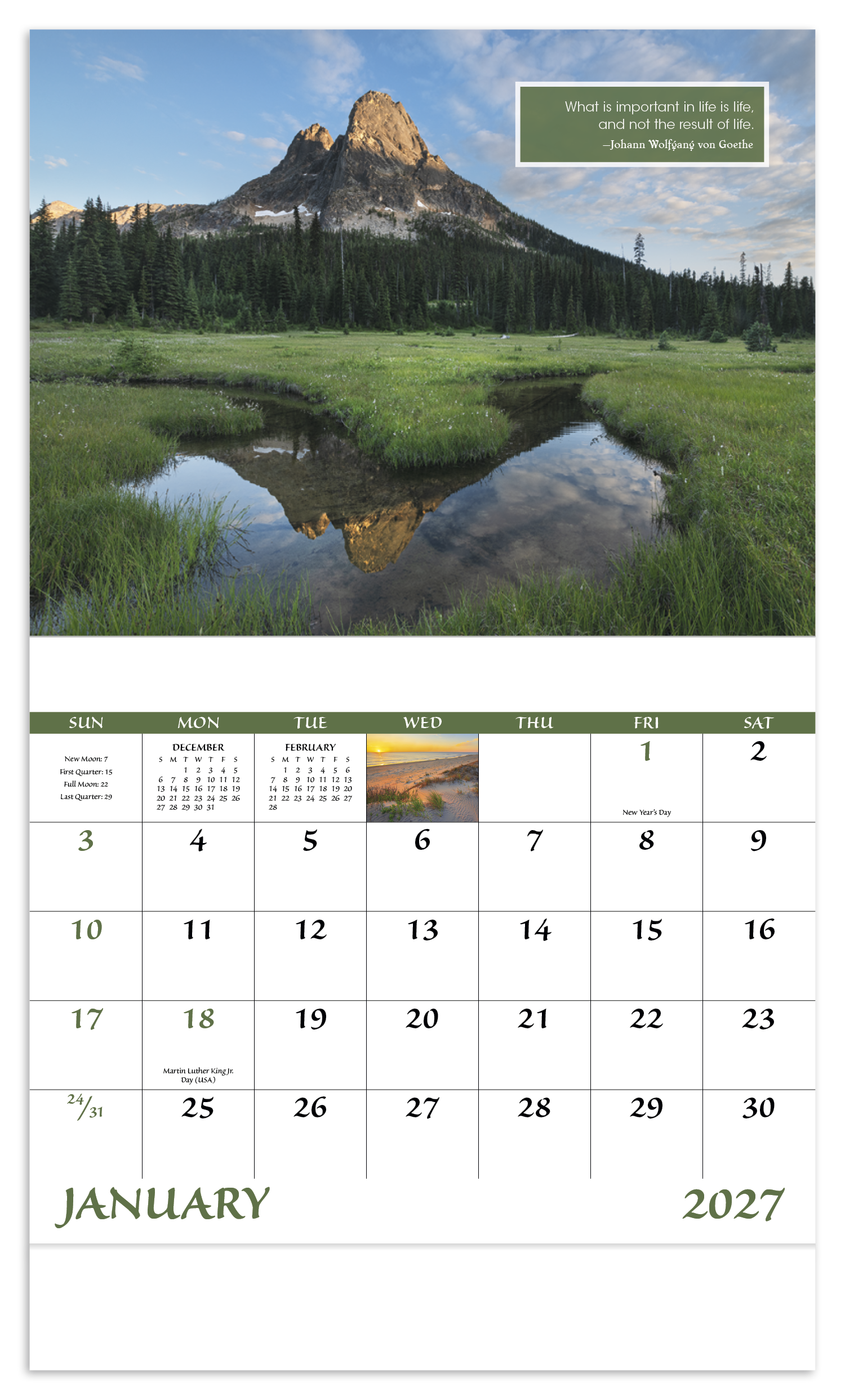 Inspirations for Life - Stapled Calendar