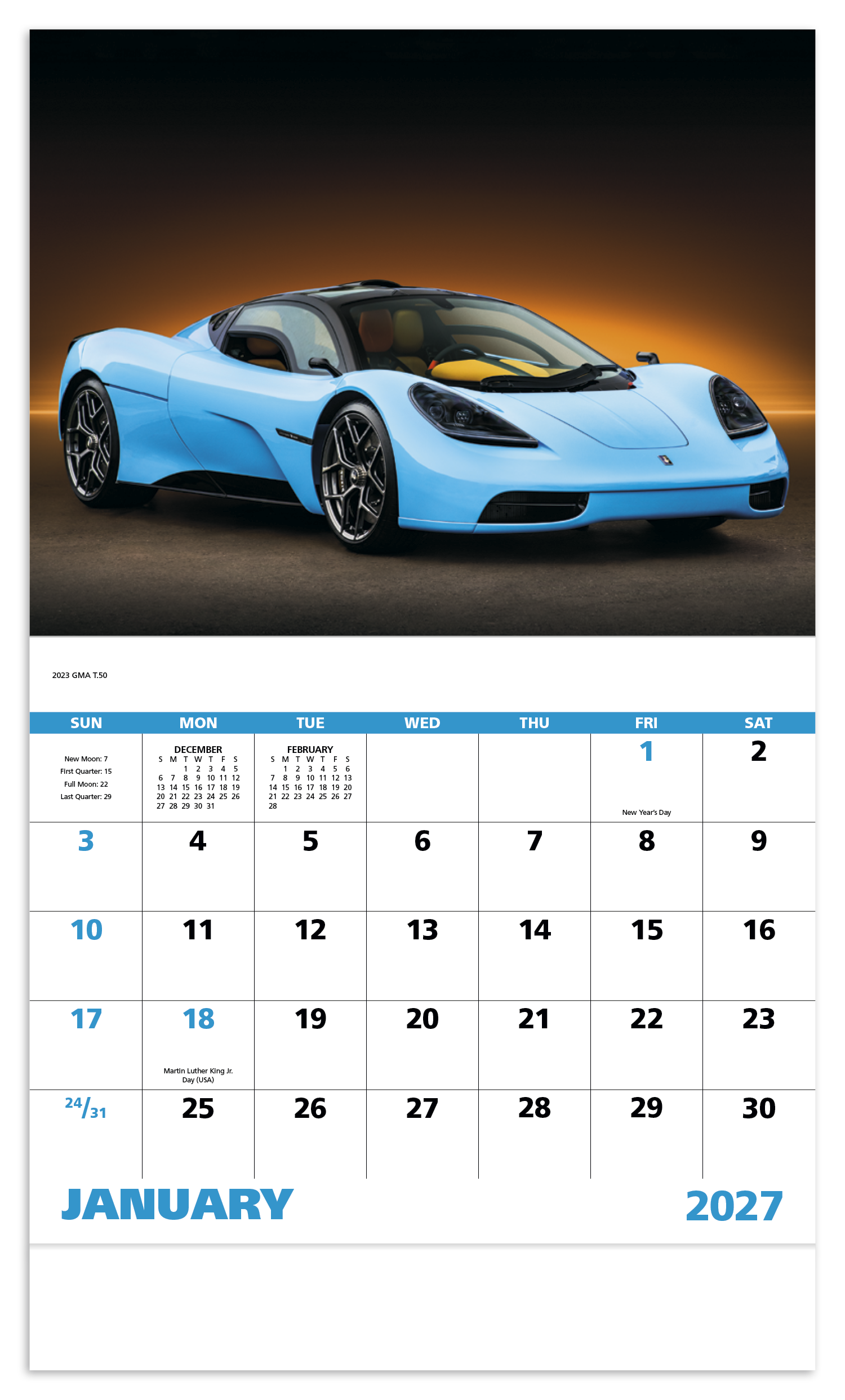 Exotic Sports Cars - Stapled Calendar