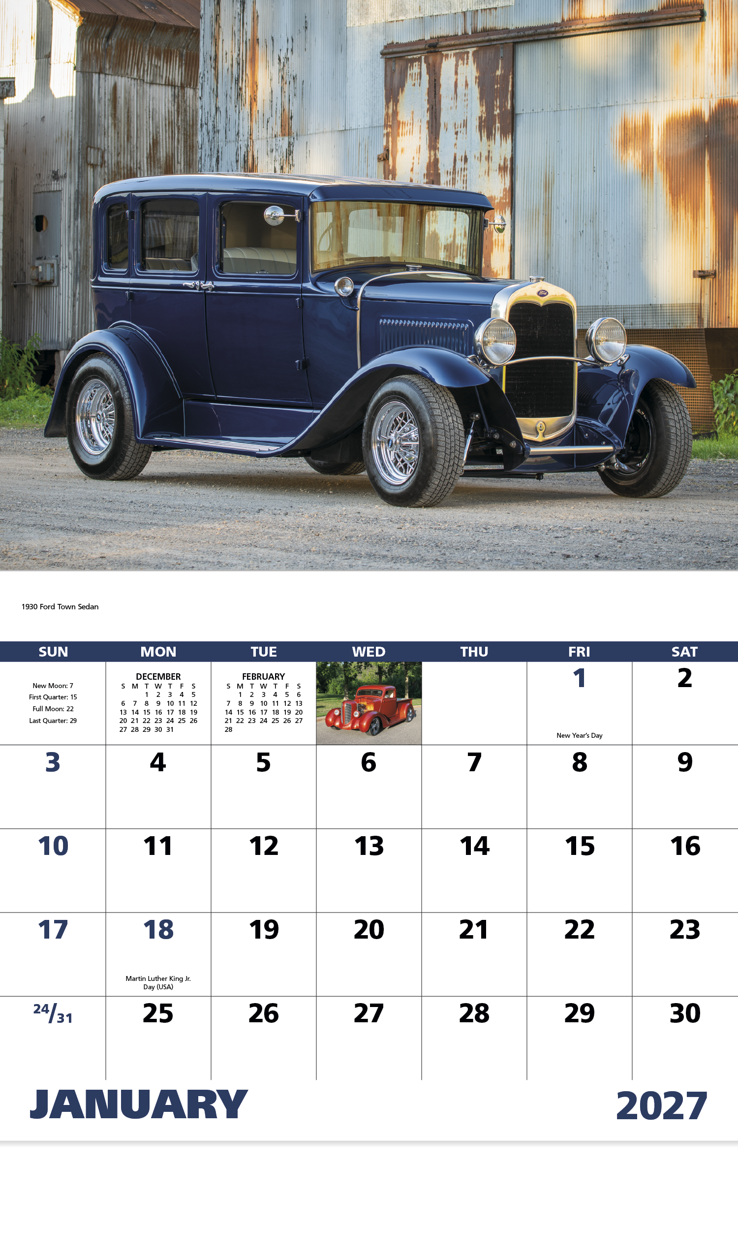Street Rods - Stapled Calendar