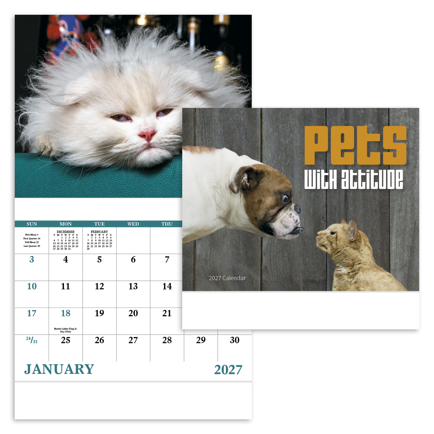 Pets with Attitude - Stapled Calendar