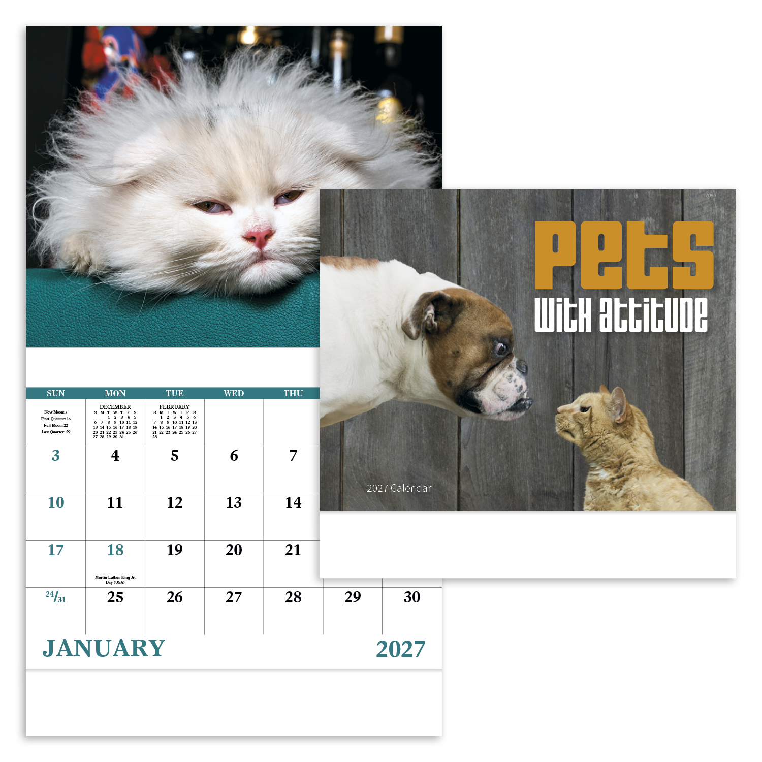 Pets with Attitude - Stapled Calendar