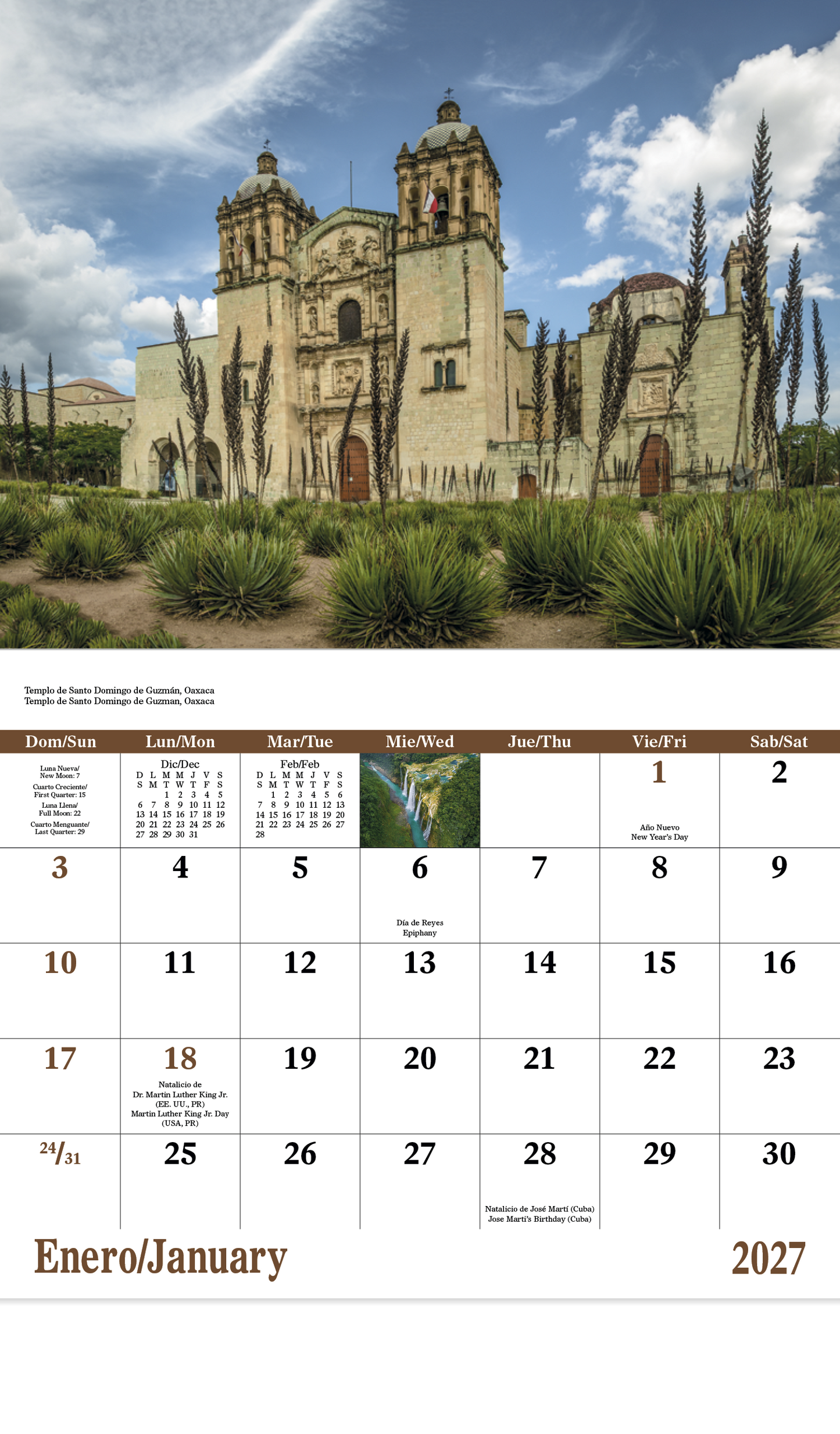 Mexico - Stapled Calendar