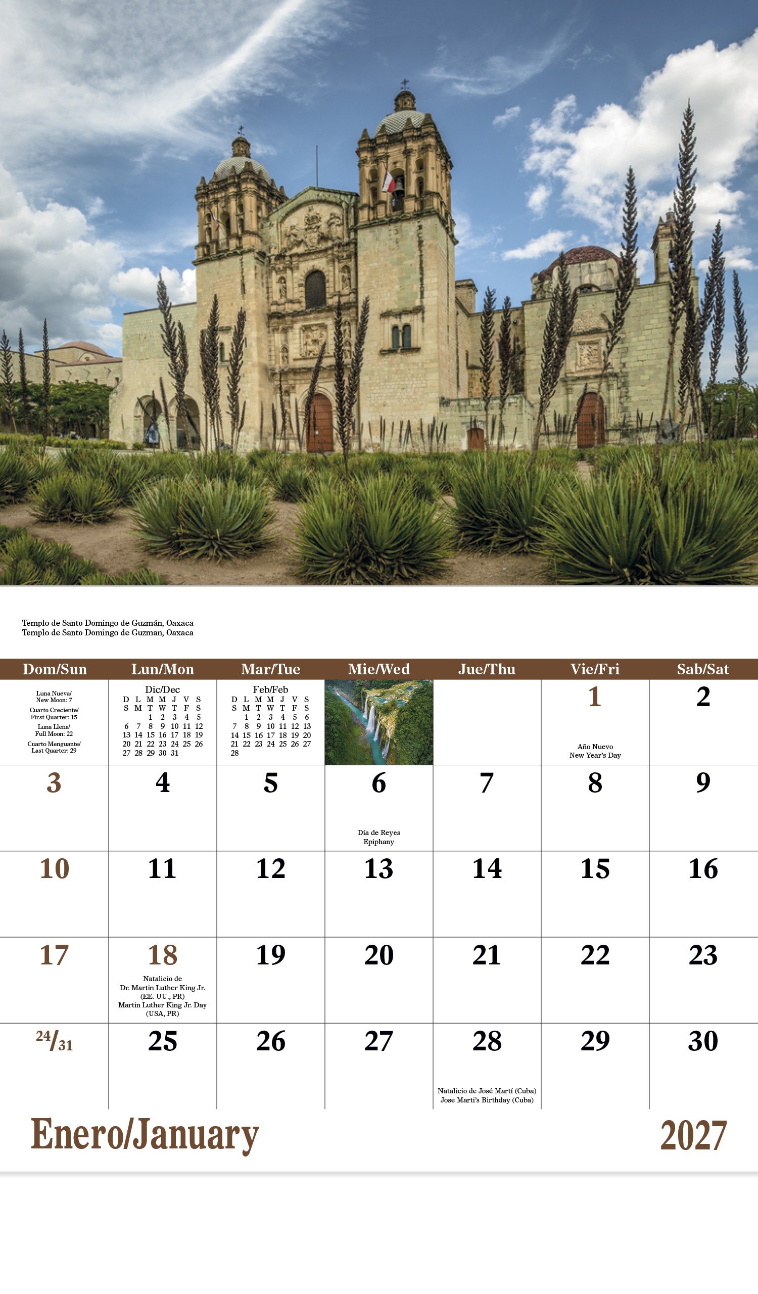 Mexico - Stapled Calendar