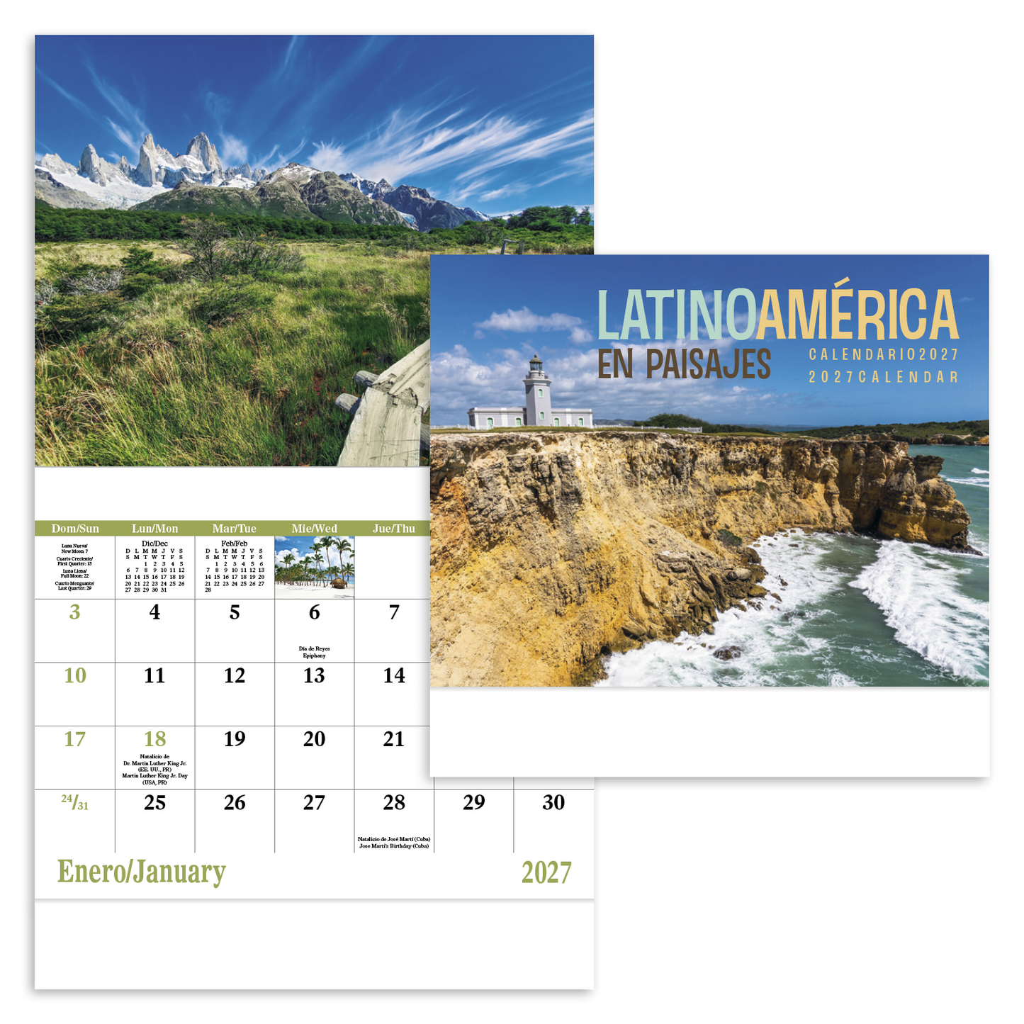 Latinoamerica en Paisajes - Stapled Calendar