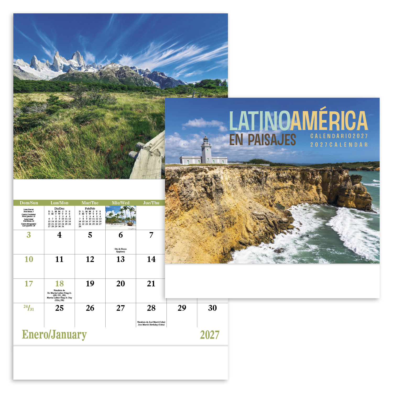 Latinoamerica en Paisajes - Stapled Calendar