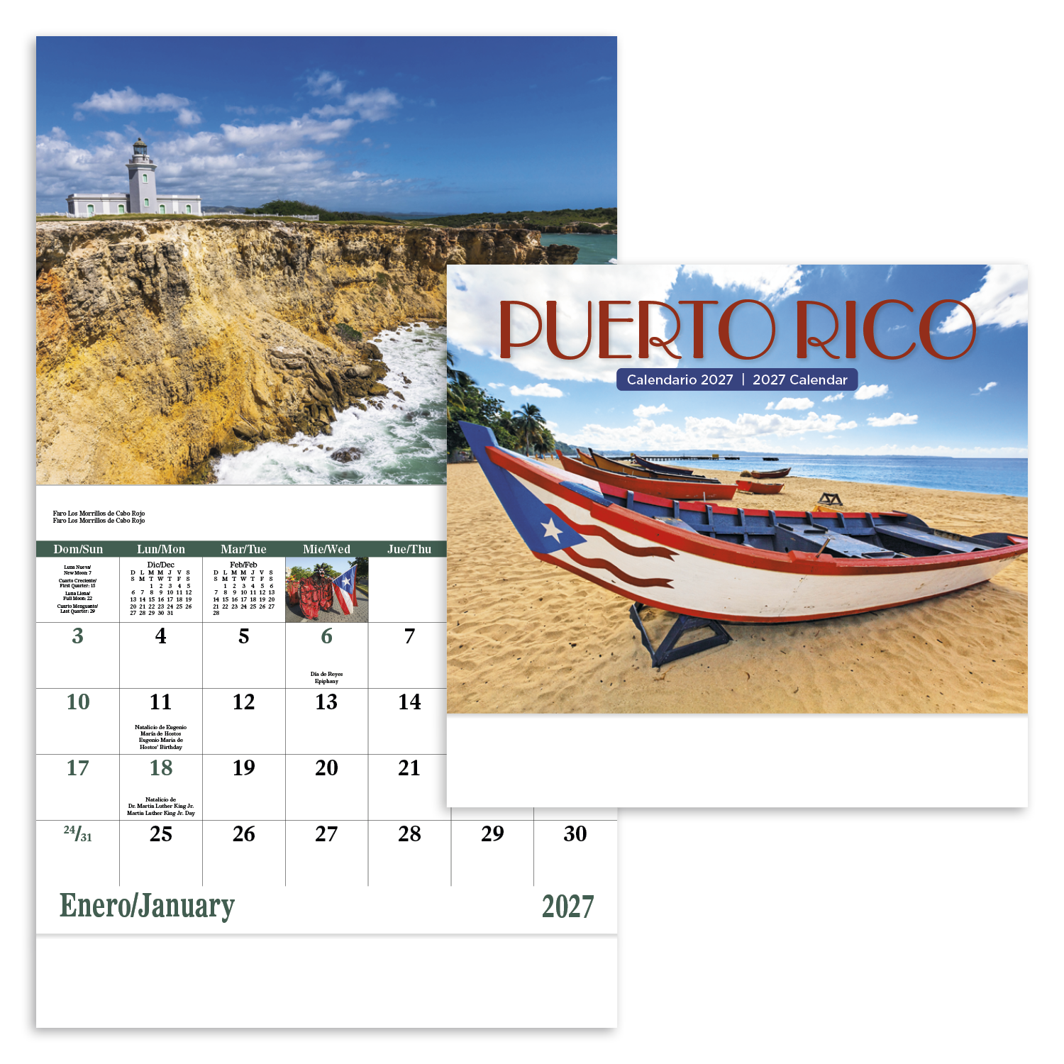 Puerto Rico - Stapled Calendar