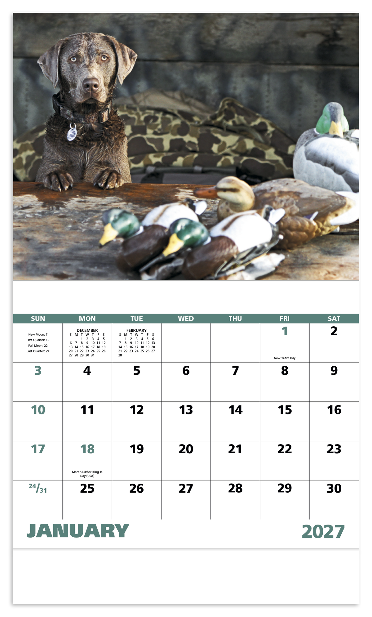 Custom logo Sporting Dogs - Stapled Calendar