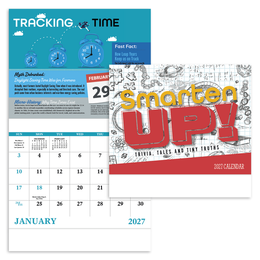 Smarten Up! Trivia, Tales & Tiny Truths - Stapled Calendar