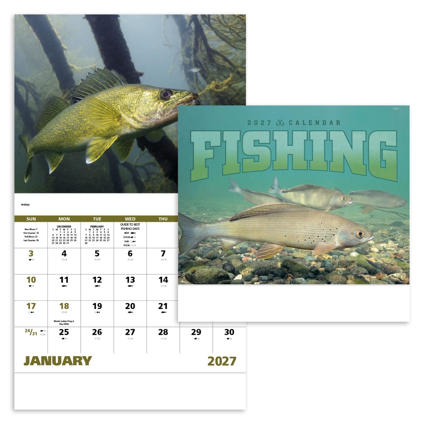 Fishing - Stapled Calendar