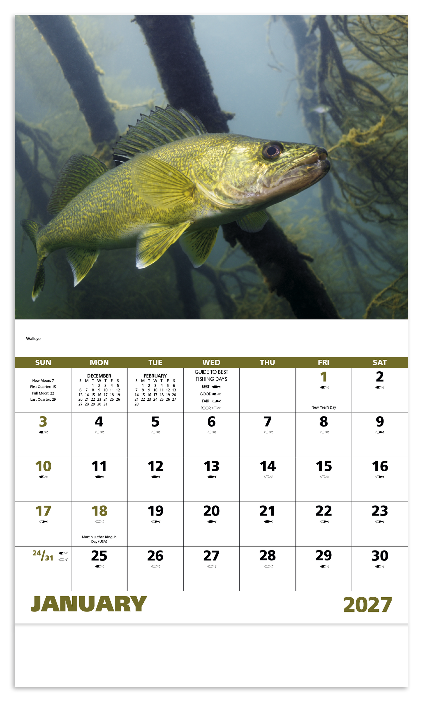Fishing - Stapled Calendar