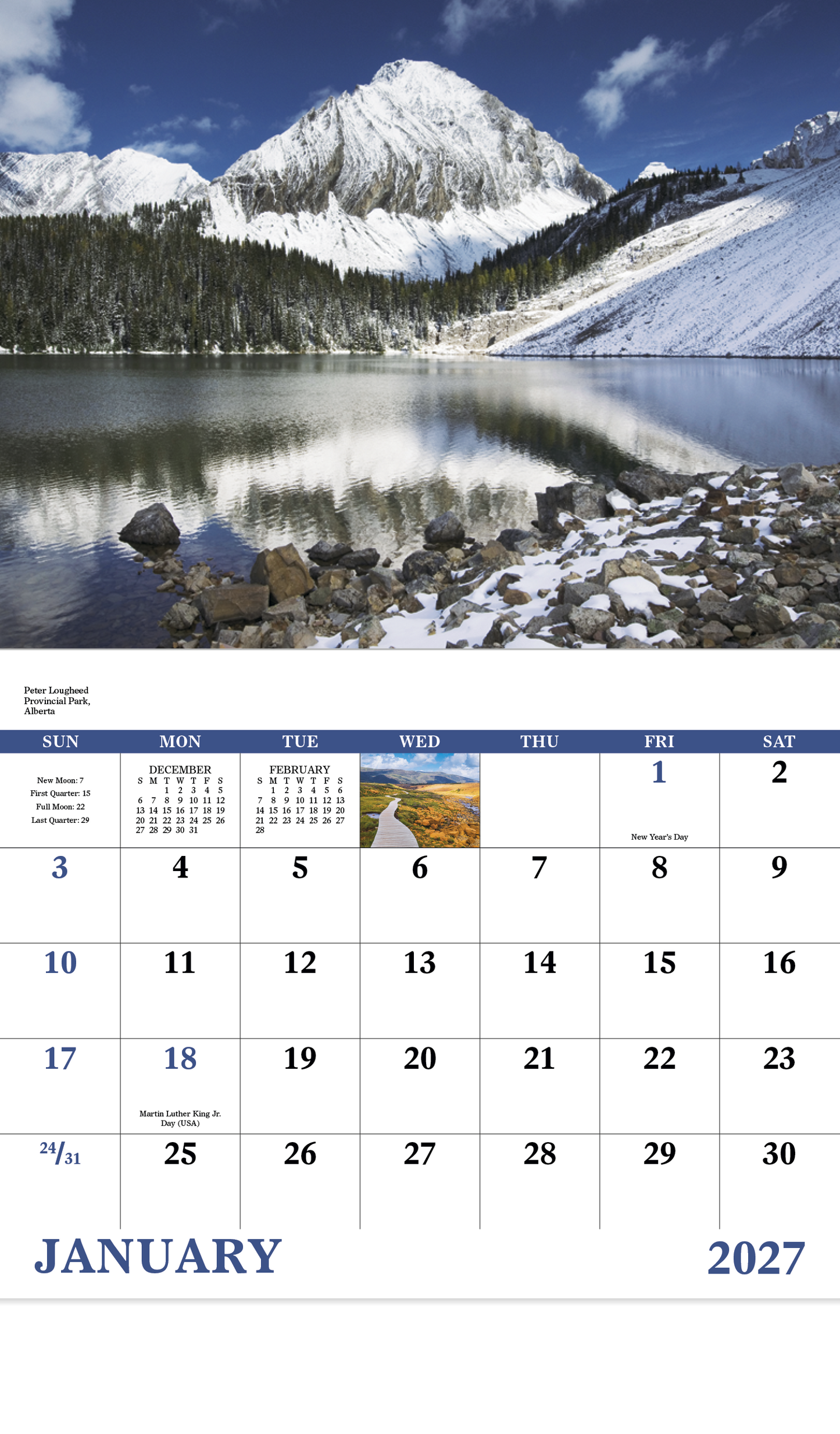 Scenic Canada - Stapled Calendar