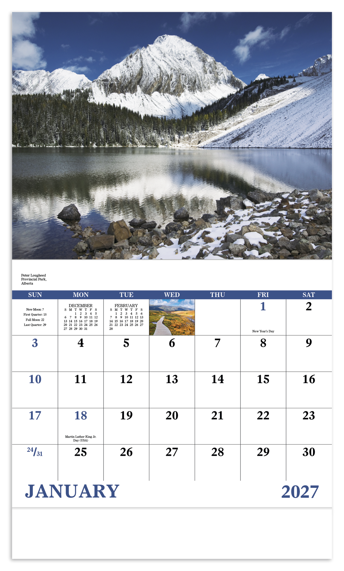 Scenic Canada - Stapled Calendar