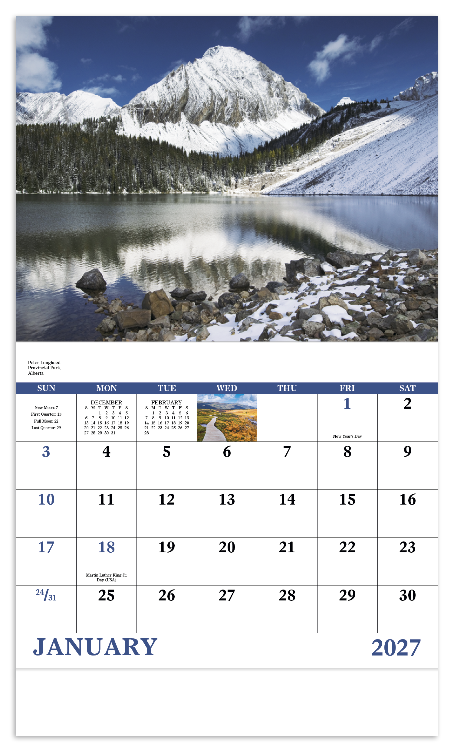 Scenic Canada - Stapled Calendar