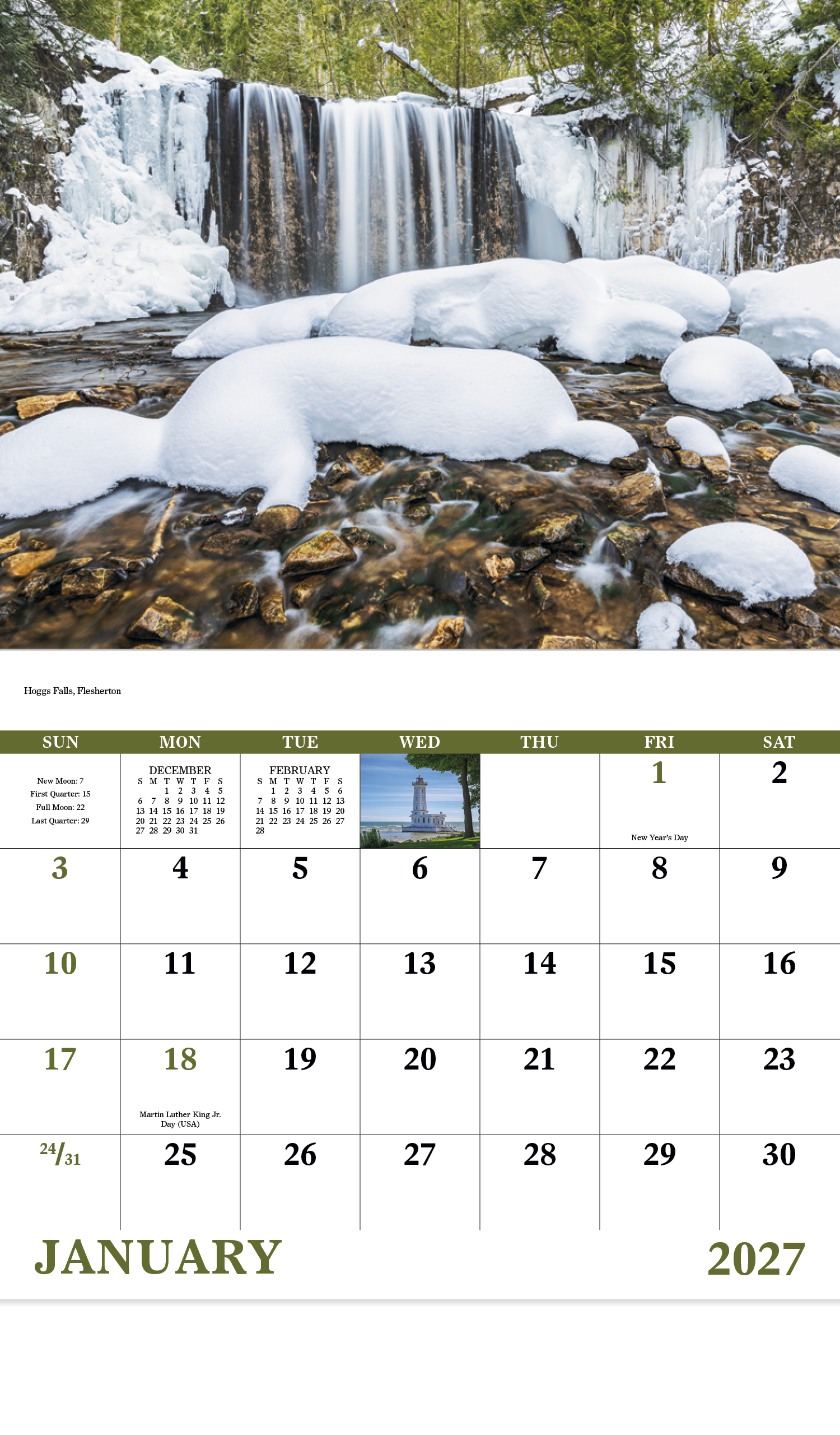Images of Ontario - Stapled Calendar