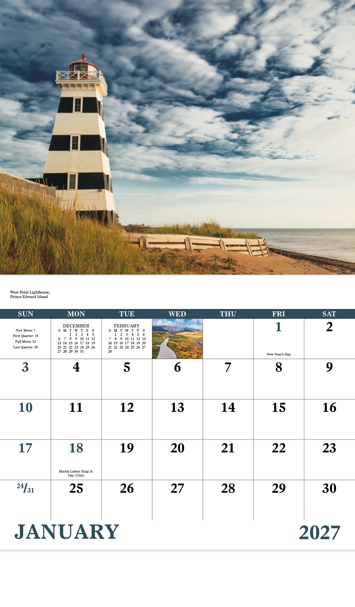 Atlantic Voyages - Stapled Calendar