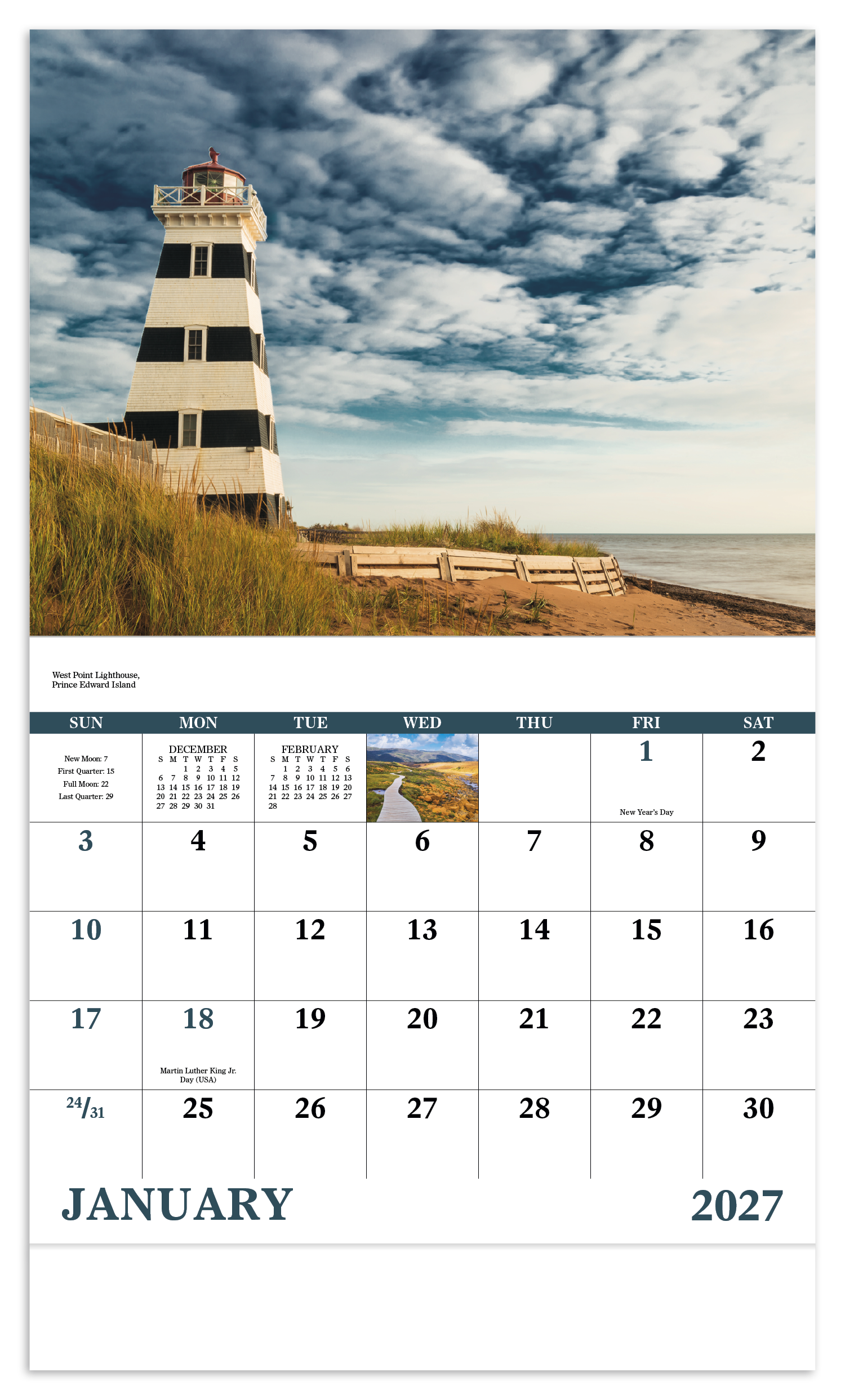 Atlantic Voyages - Stapled Calendar
