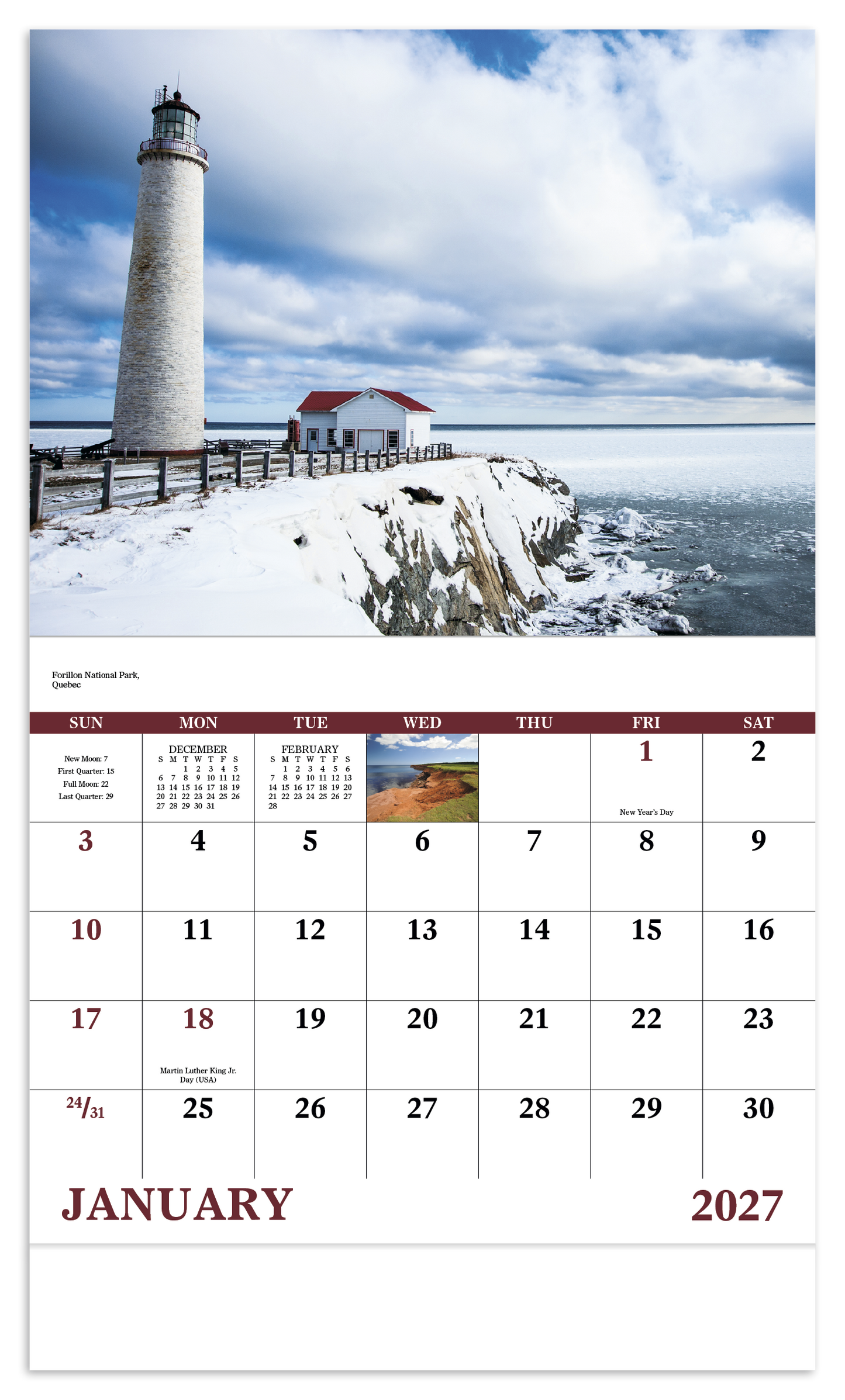 Canadian National Parks - Stapled Calendar