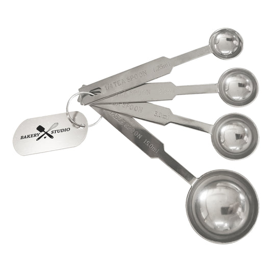 Custom logo 4-Pc. Stainless Steel Measuring Spoons