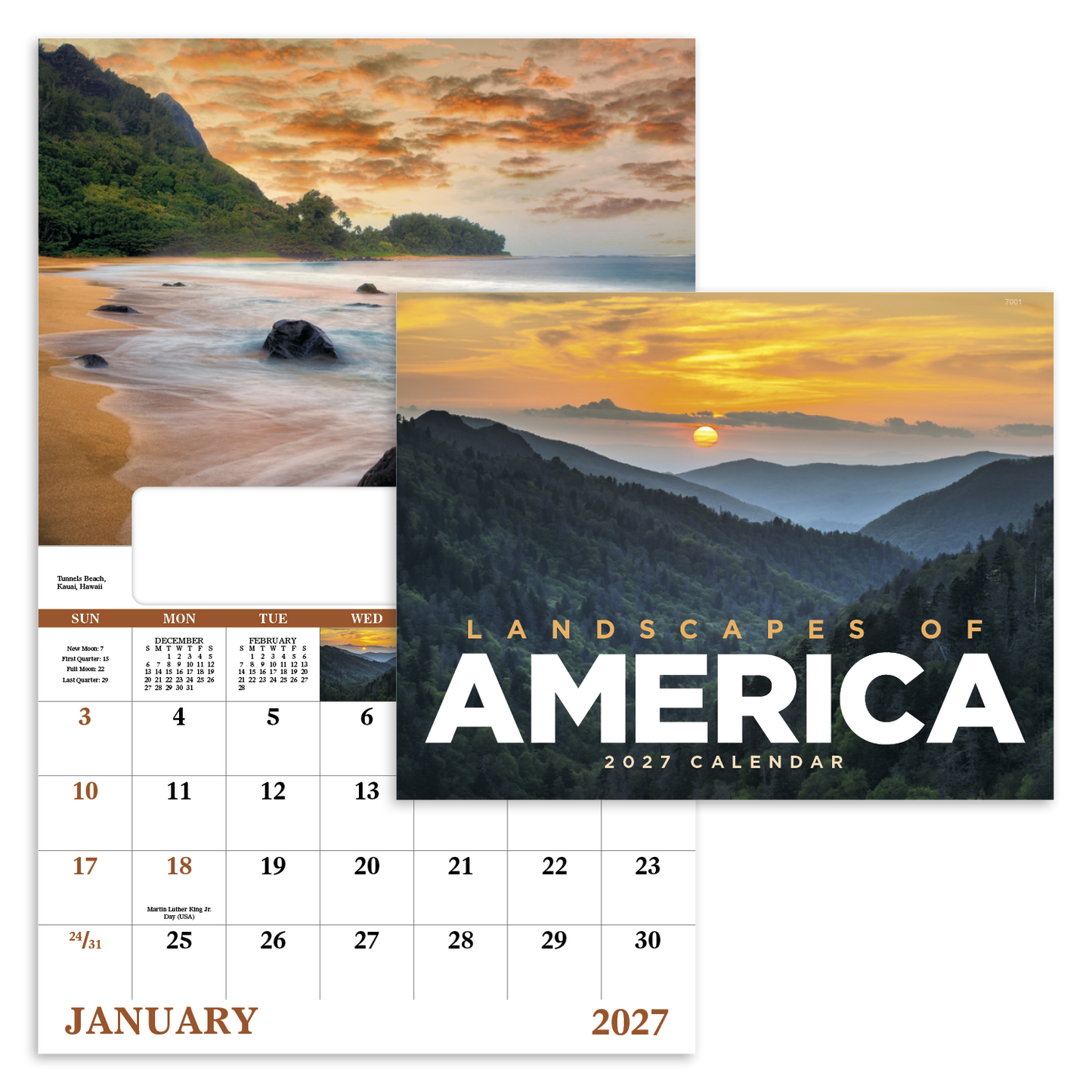 Landscapes of America - Window Calendar