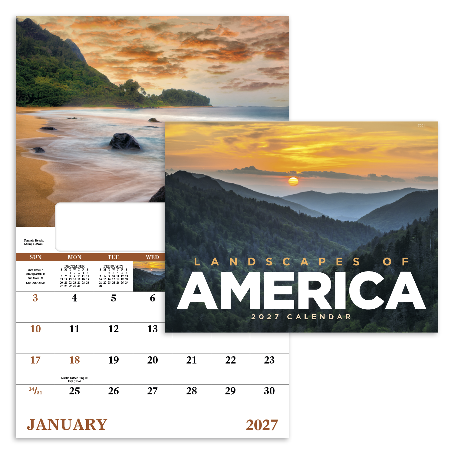 Landscapes of America - Window Calendar