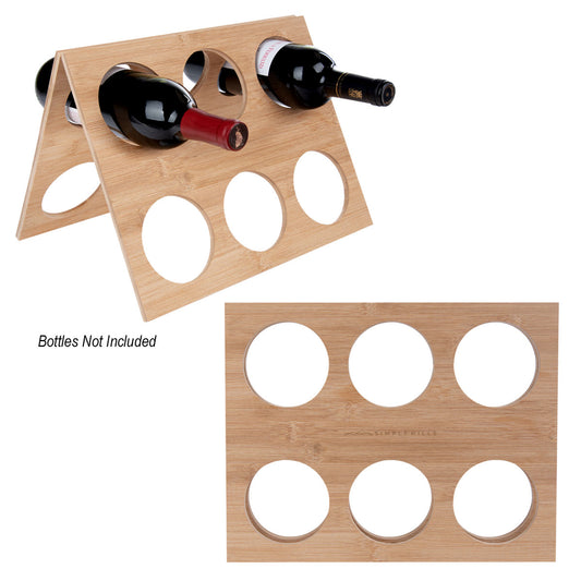 Custom logo Bamboo Wine Rack