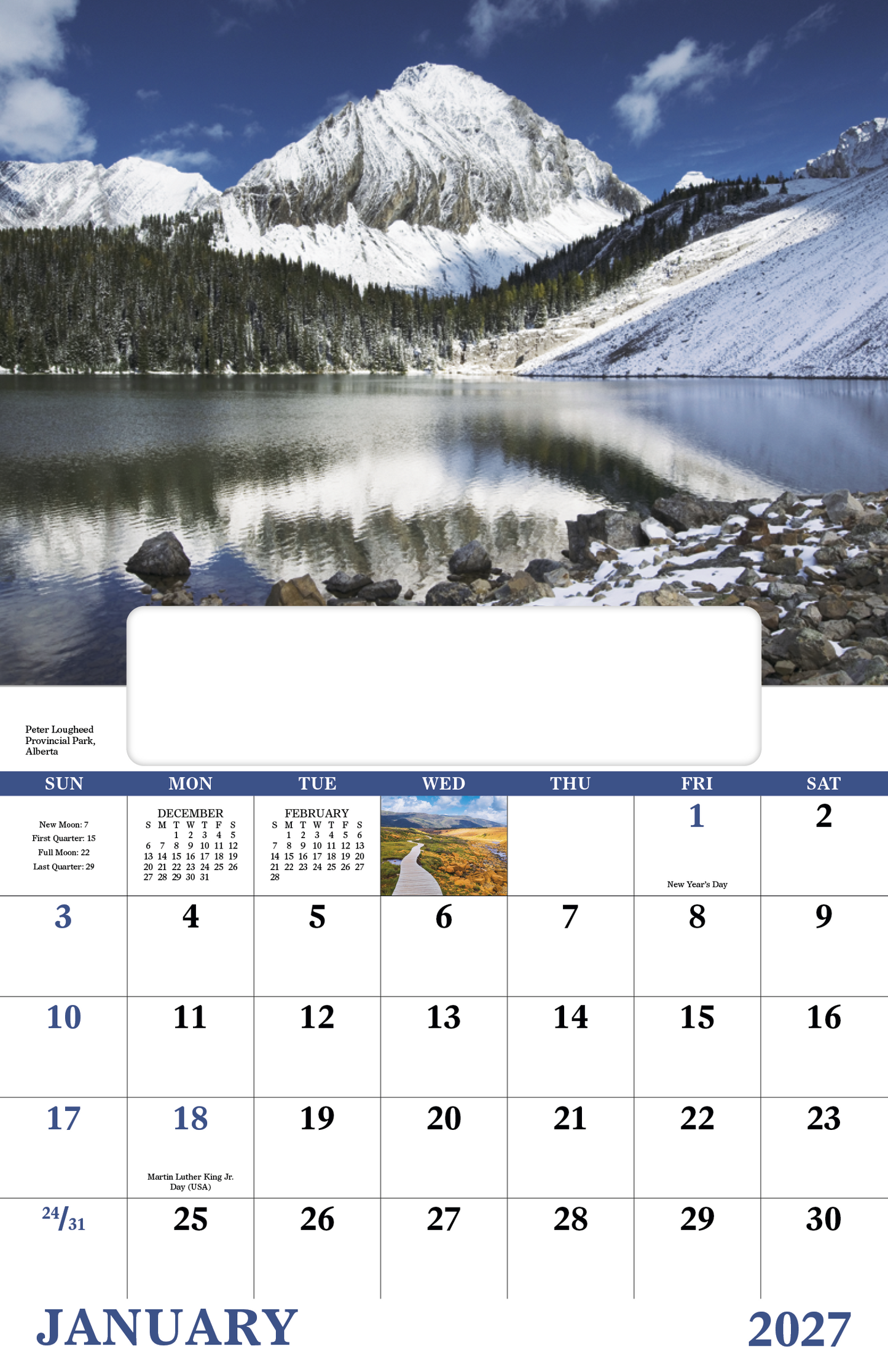 Scenic Canada - Window Calendar